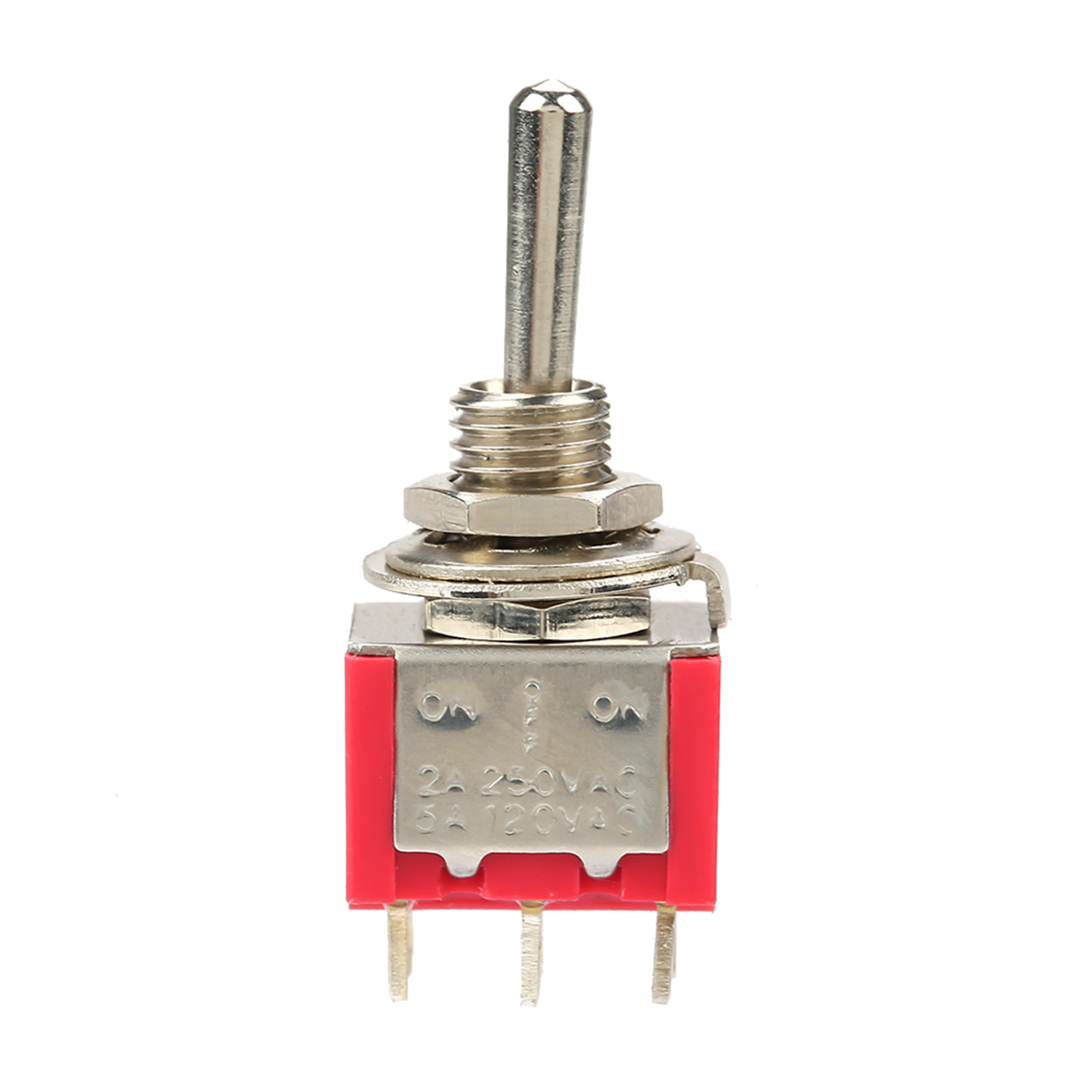 Packung Mit 10 Kippschaltern (ein/aus/ein), Dpdt, 6 Pins, 6 Mm², 2 A + 250 V Ac, 5 A + 125 V Ac