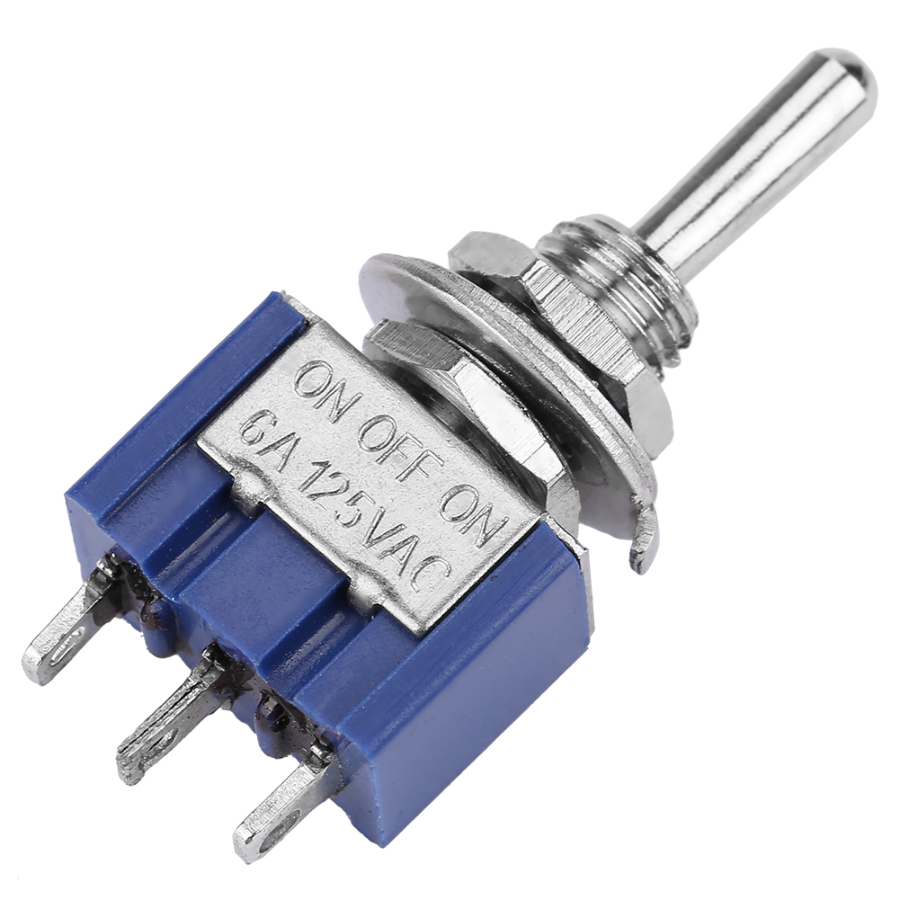 Packung Mit 10 Mini-spdt-kippschaltern, 3 Positionen, 3 Pins, 6 Mm, 6 A, 125 V Ac.