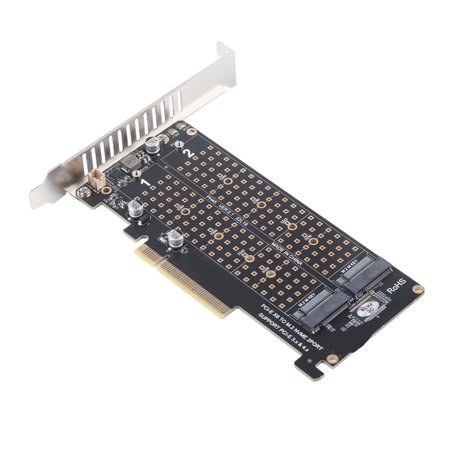 Nvme-zu-pcie-x8-dual-32-gbit/s-adapterkarte, Festplatte, Computerzubehör