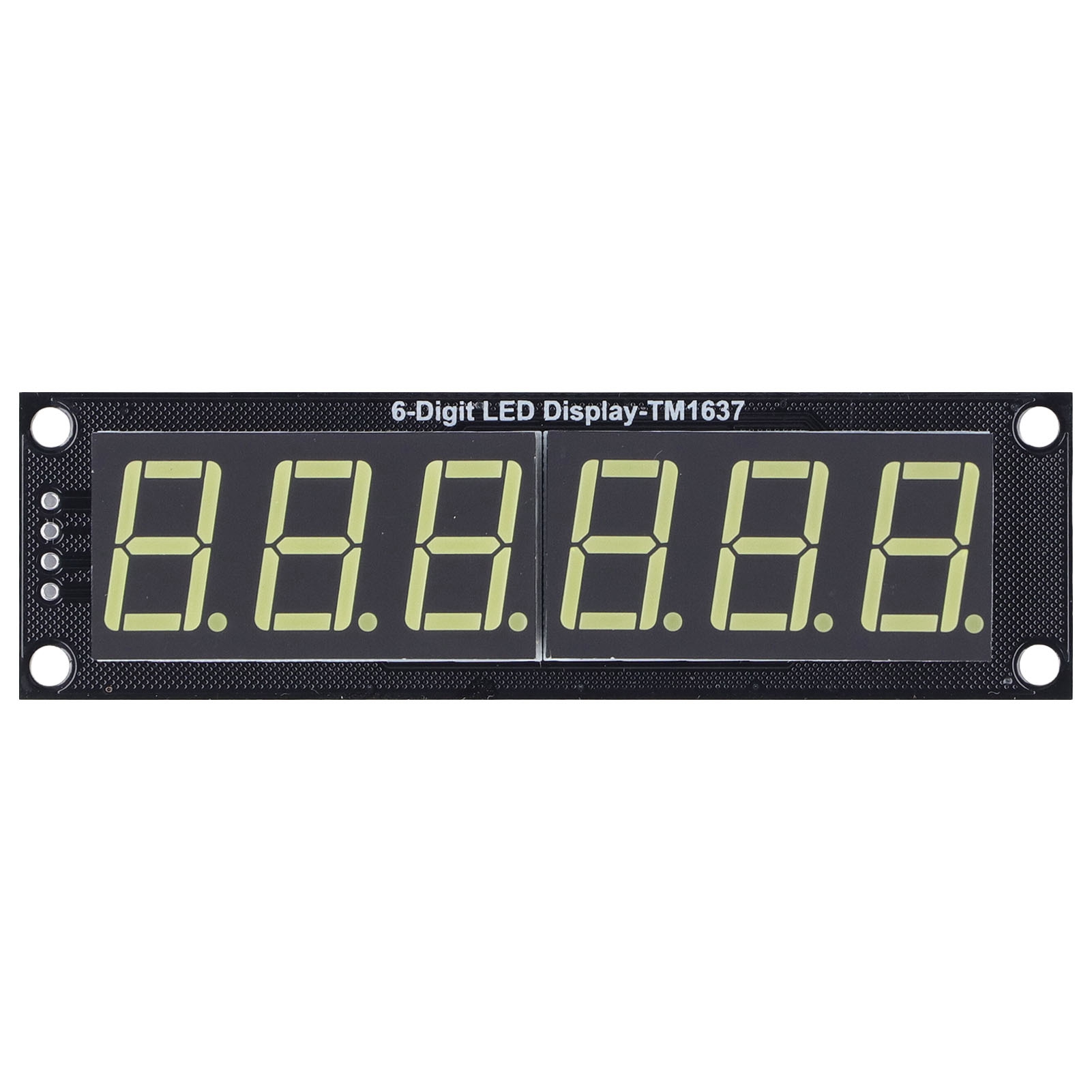 Led-digitalanzeigemodul, 6-stellige 7-segment-digitalanzeige, Dezimaldarstellung, Weißes Licht