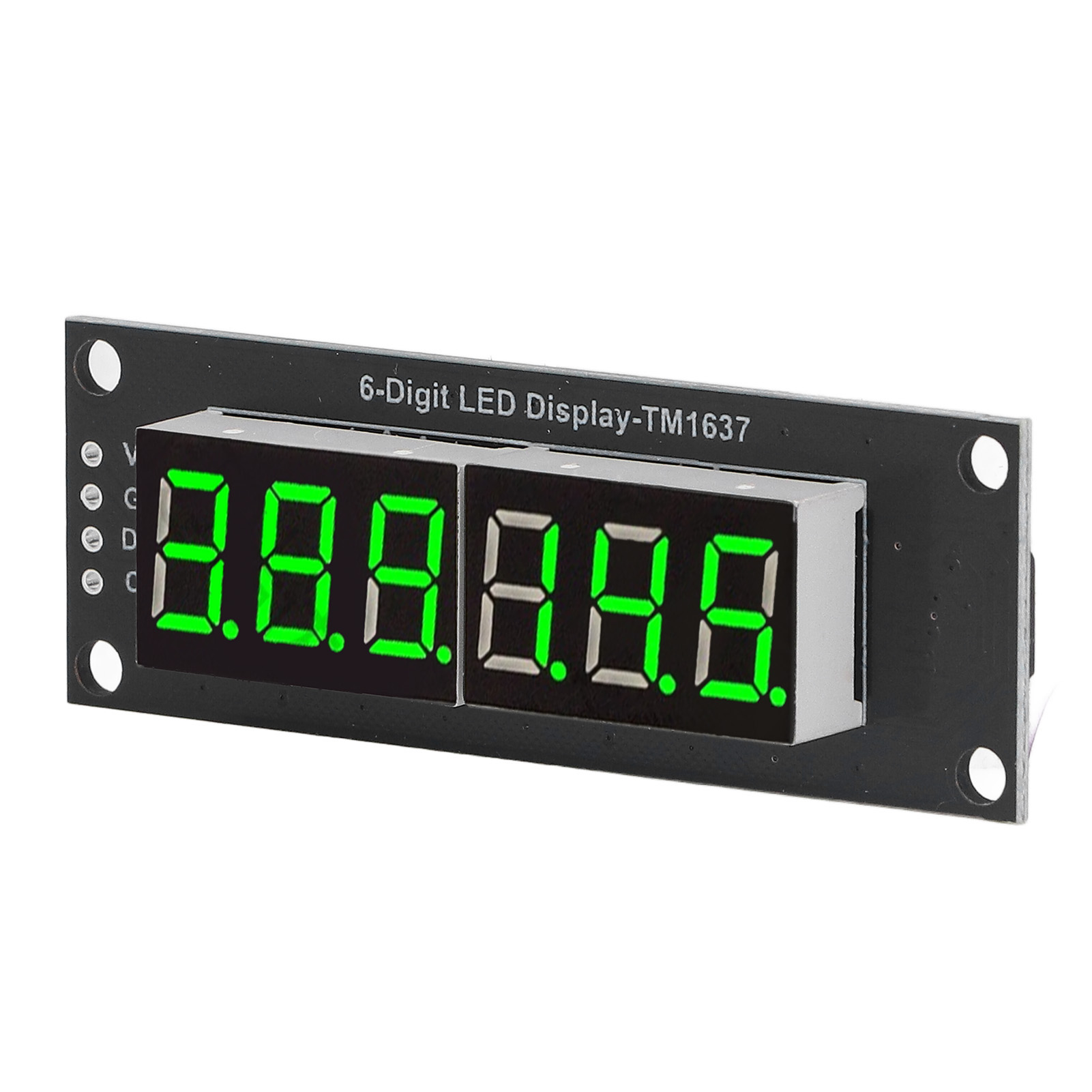 Tm1637 0,36 Zoll 6-bit 7-segment Led-digitalanzeigeröhre, Led-uhrenanzeigemodul Mit Grüner Beleuchtung 5v