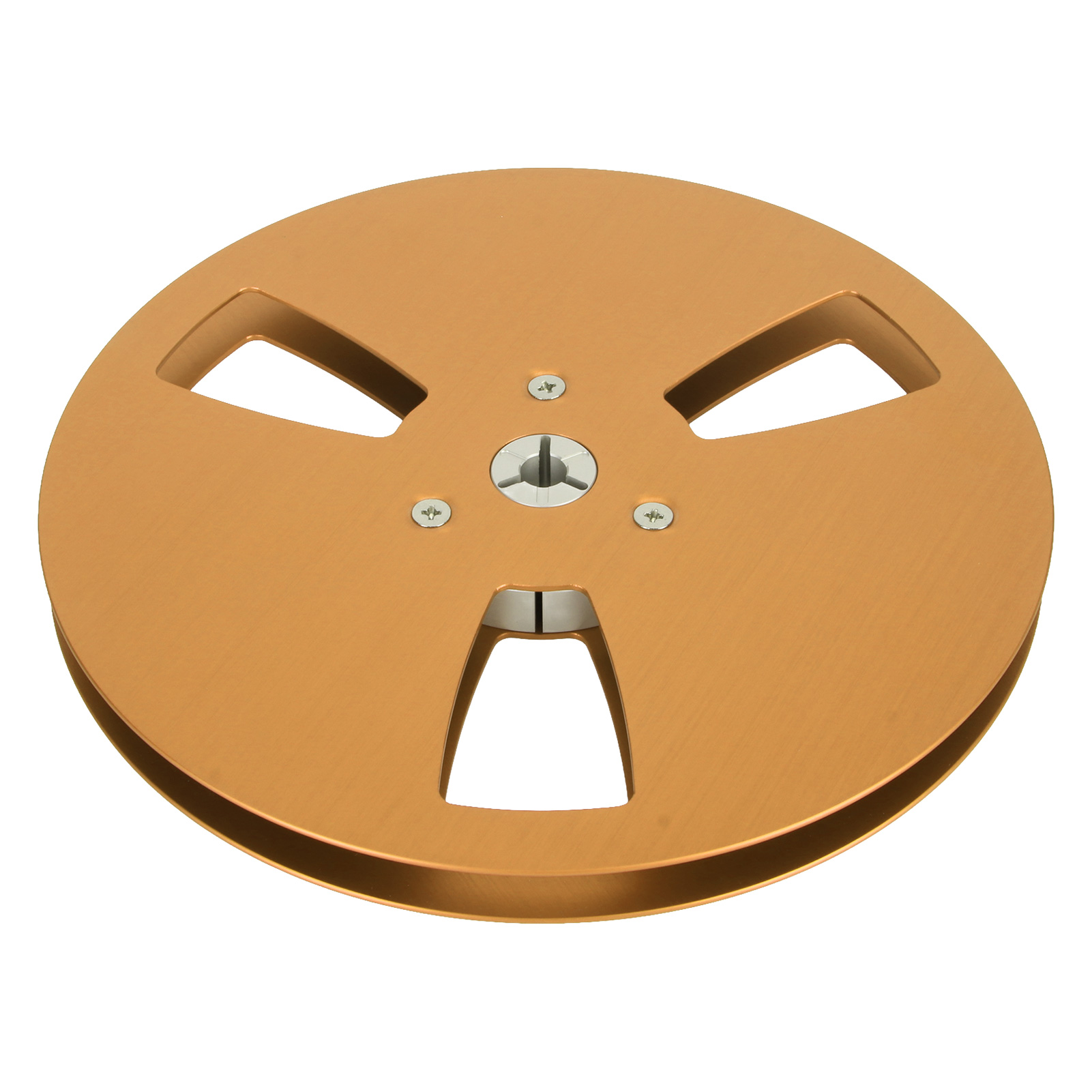 Leere 1/4"-magnetbandspule (7 Zoll), 3 Löcher, Winddichte Löcher, Aufwickelspule Für Aufnahmen, Nab Gold