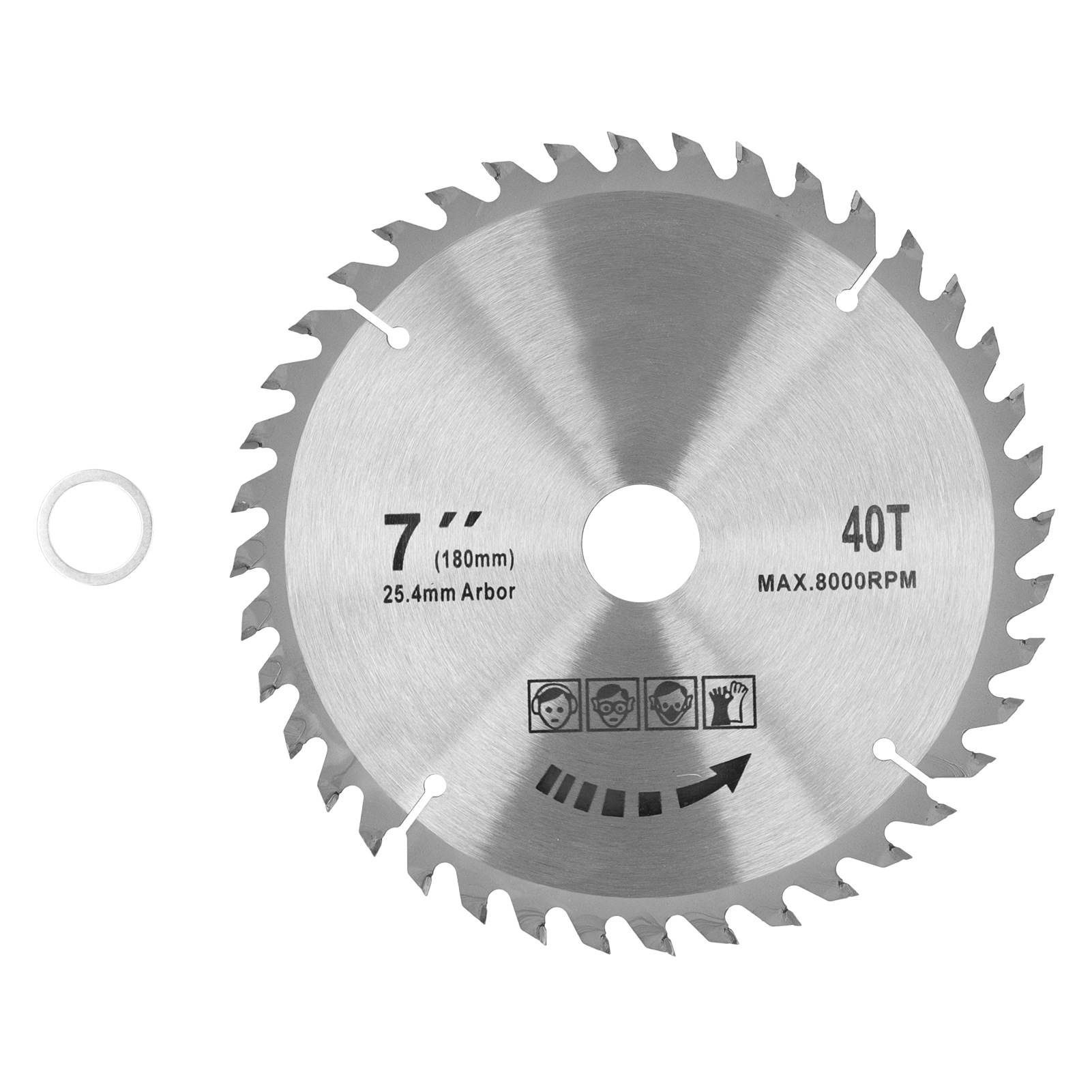 7x40t 180mm Hartmetall-kreistrennscheibe - Holzbearbeitungszubehör
