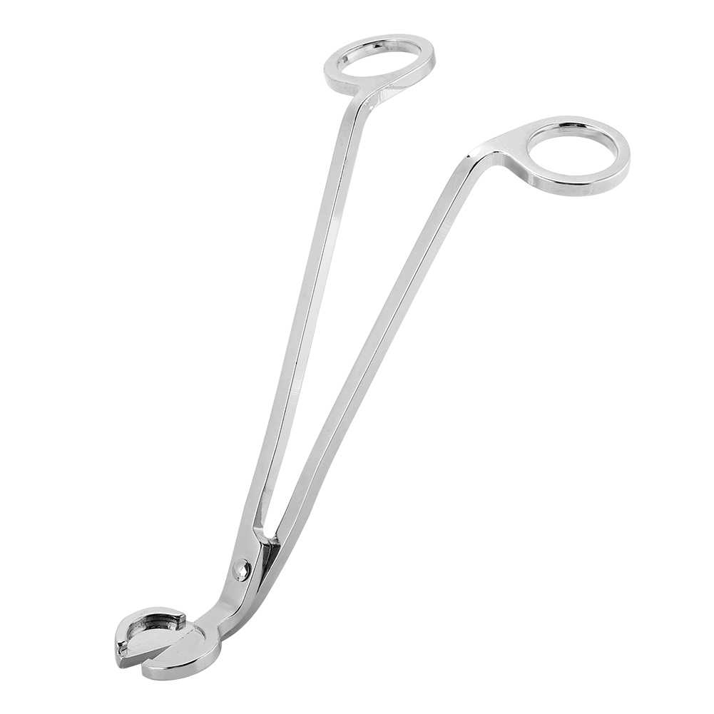 1 Stück Edelstahl-beschichteter Kerzenclip, Herzförmig, Dochtschneider (silber)