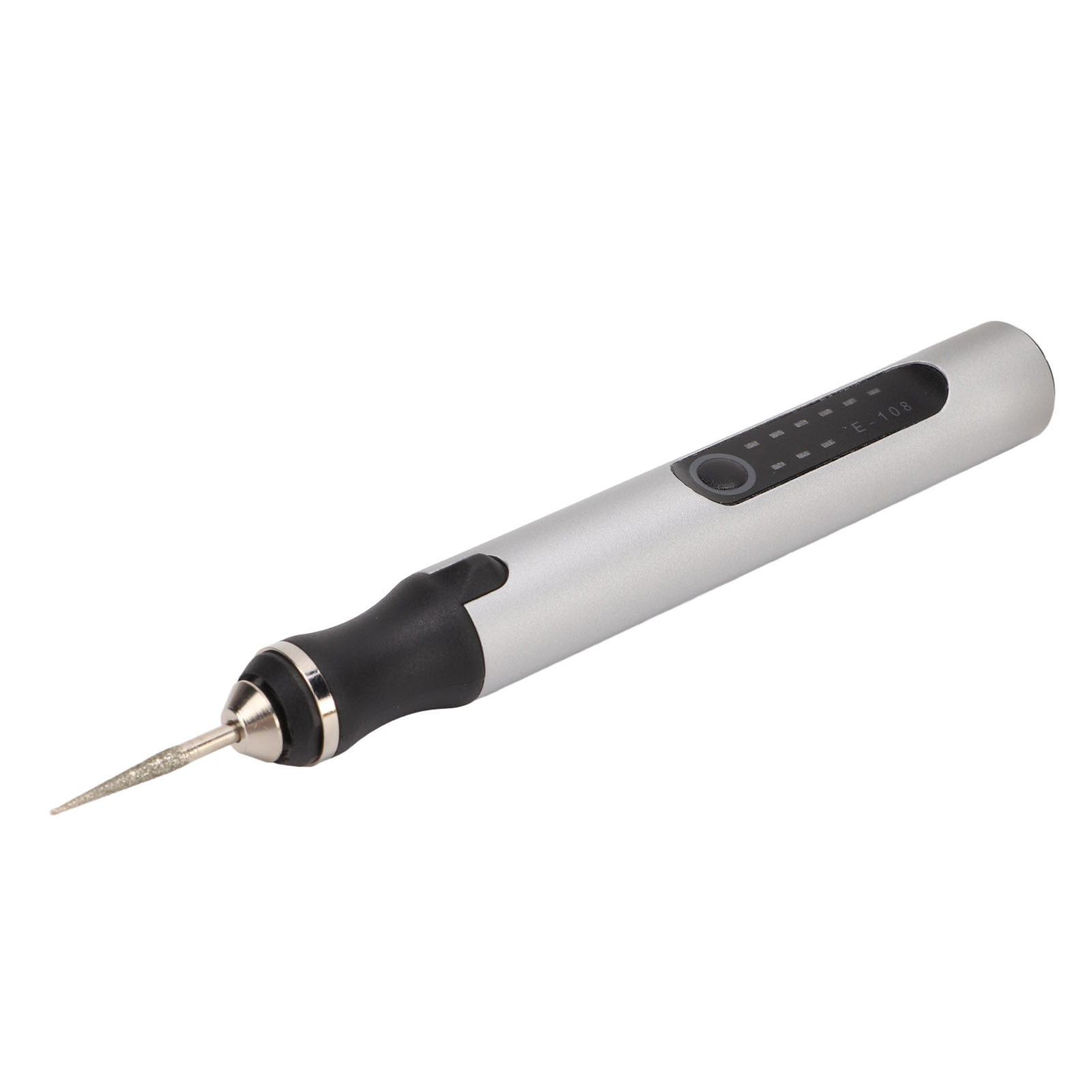 Elektrischer Mini-gravierstift, Mikrogravierer Aus Silberfarbener Aluminiumlegierung Mit Intelligentem Überlastungsschutzchip