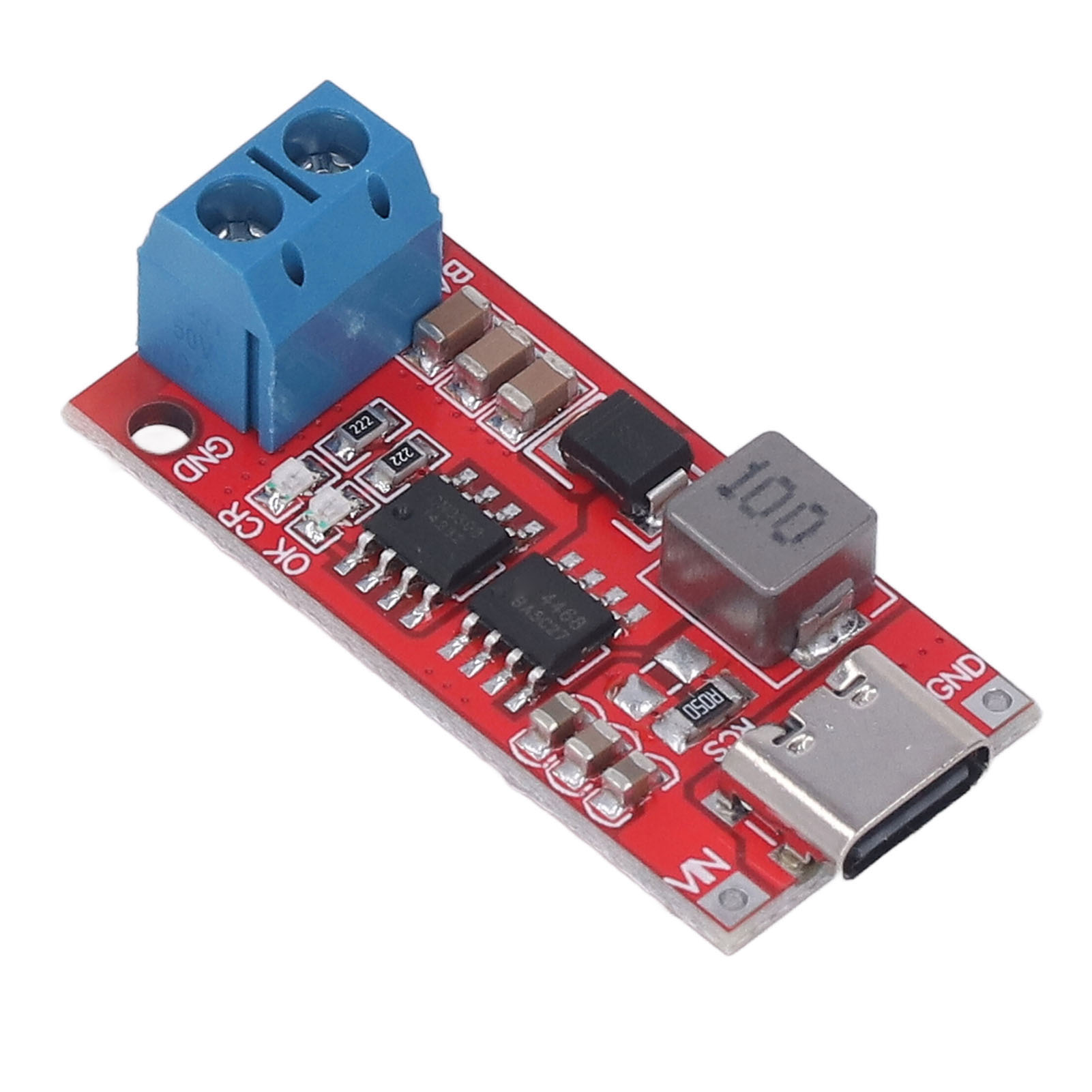 3s-akkuladegerät-boost-modul, Typ-c-leiterplatte, Dc 3–6 V 2 A Aufwärtswandler
