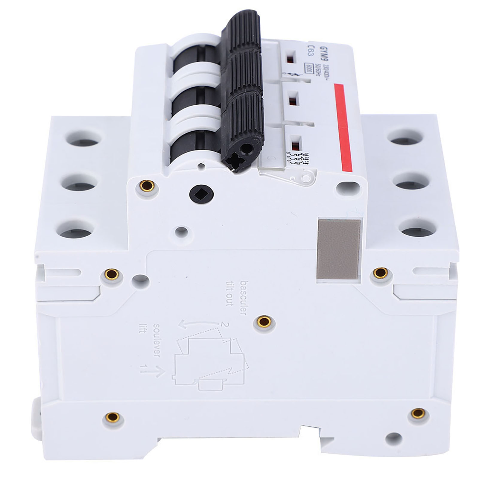Gym9-c65 3p 230/400 Vac 50/60 Hz Ip20 Leitungsschutzschalter, Fehlerstromschutzschalter