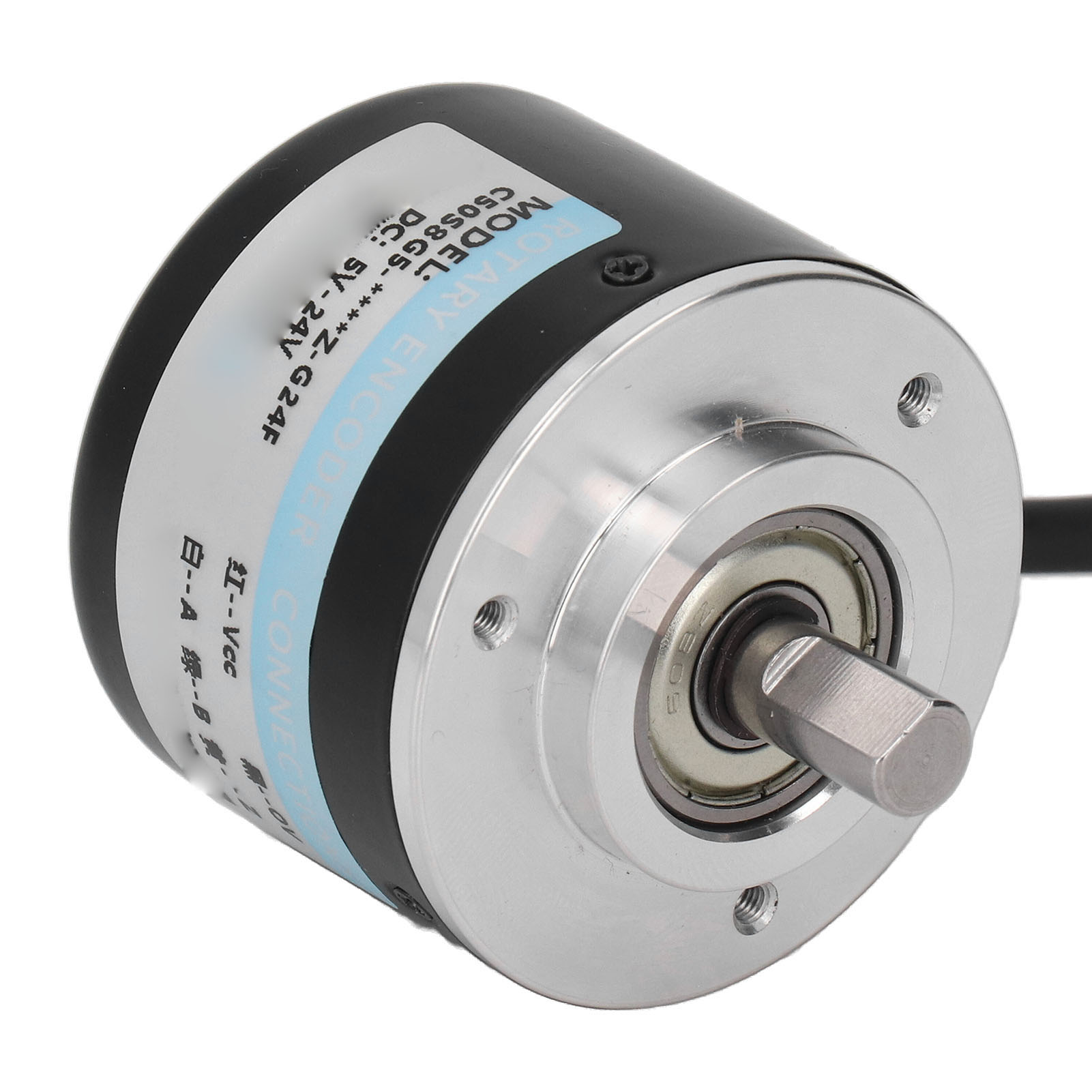 Zweiphasiger Inkrementeller Drehgeber, 50 Mm Außendurchmesser, Schutzart Ip50, Pnp, 5–24 V Dc, 600 Impulse/umdrehung