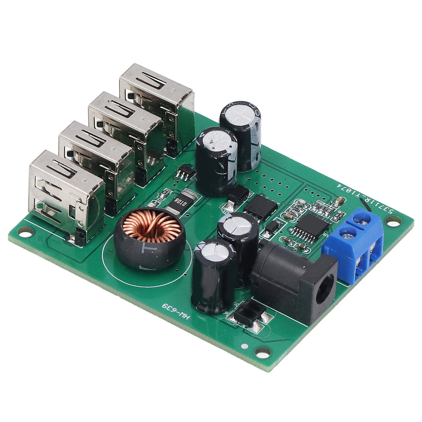 4-port-usb-spannungsreduzierungsmodul Mit Ausgangsschutzfunktion Weitbereichsspannungsdesign Komfortable Und Benutzerfreundliche 5v/5a-konverterplatine