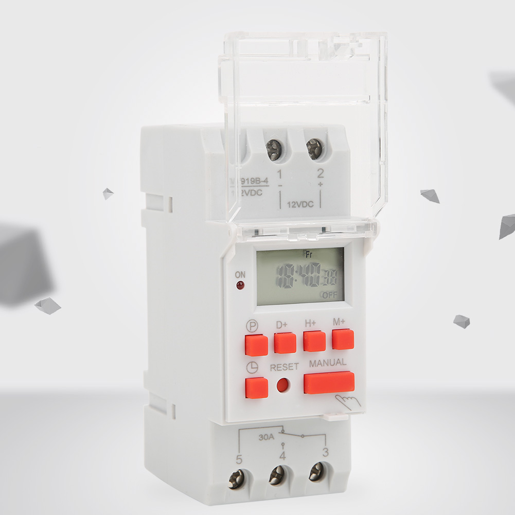 12v Dc 30a Wochentimer Mit Lcd-ein/aus-anzeige Und Countdown-funktion