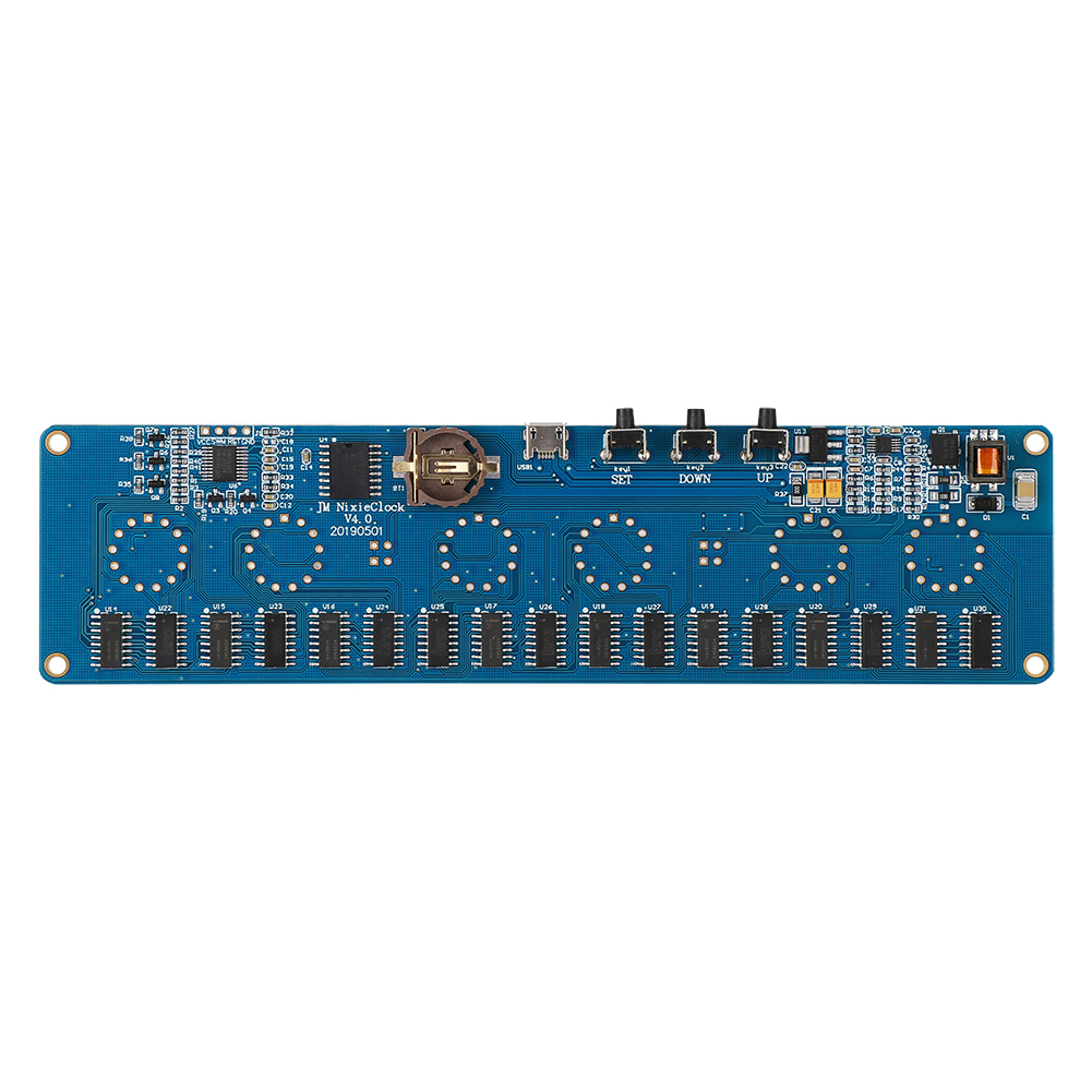 In14 Blaues Pcb-digitaluhrmodul Mit Leuchtröhre Und Hochpräziser Usb-schnittstelle Für Den Selbstbau