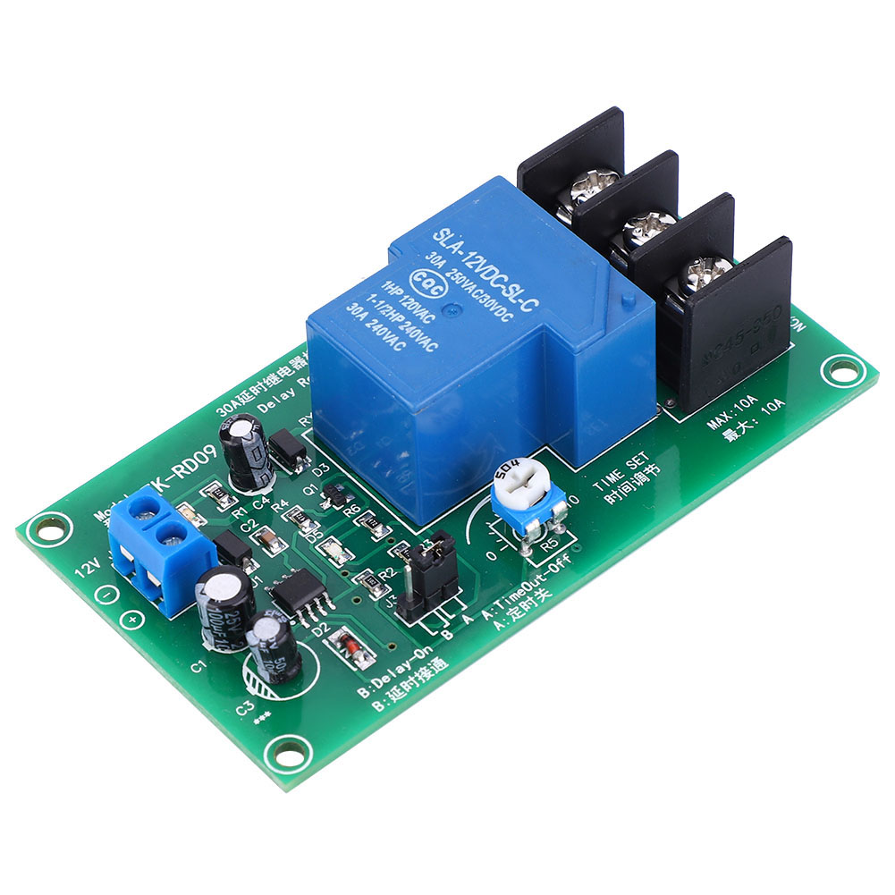 30a Dc 12v Zeitverzögerungsrelaismodul, Zeitbereich Von 0,1 Bis 5 Sekunden