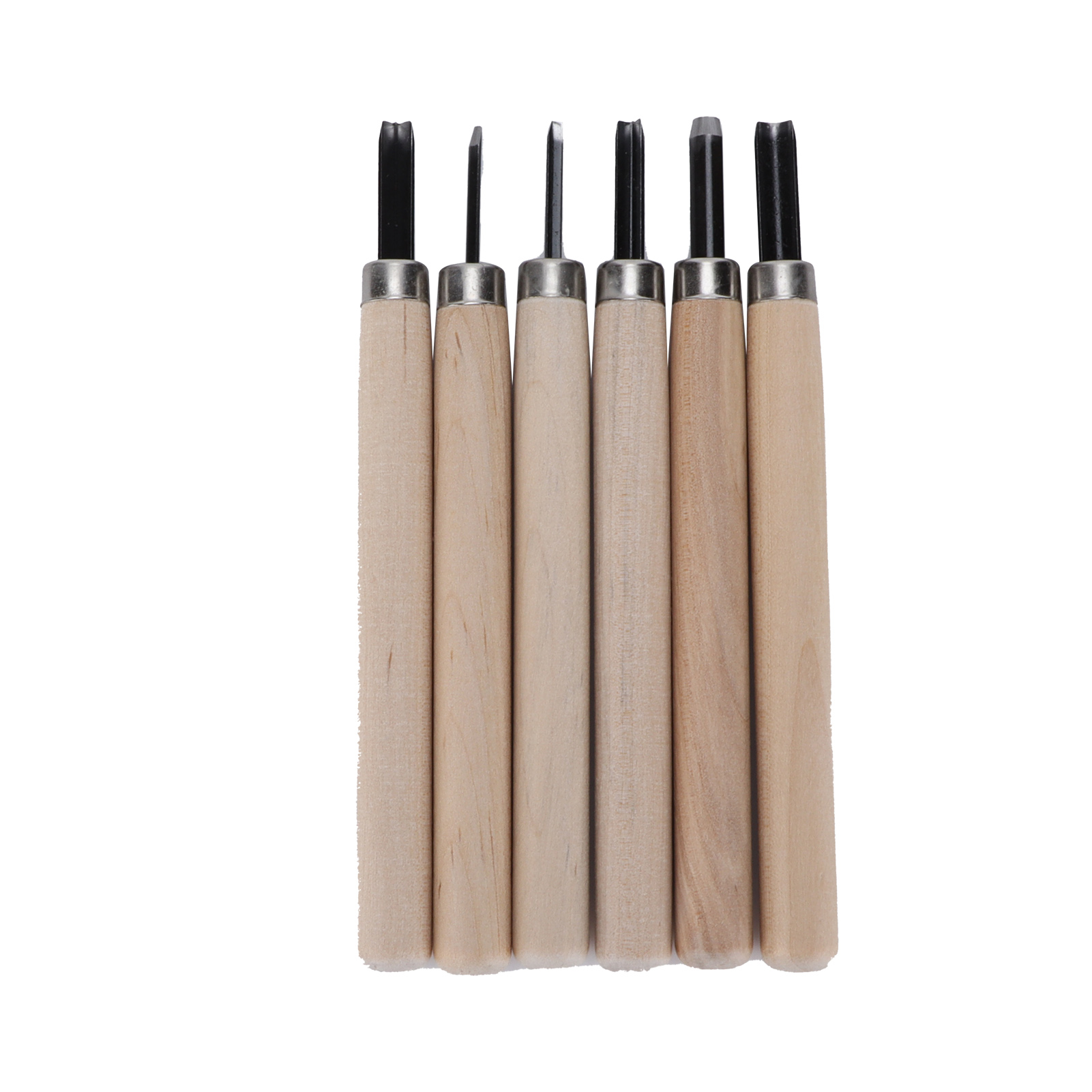 6-teiliges Holzschnitzmesser-set Für Anfänger, Inklusive Gummipads Und Stahlschnitzmessern.