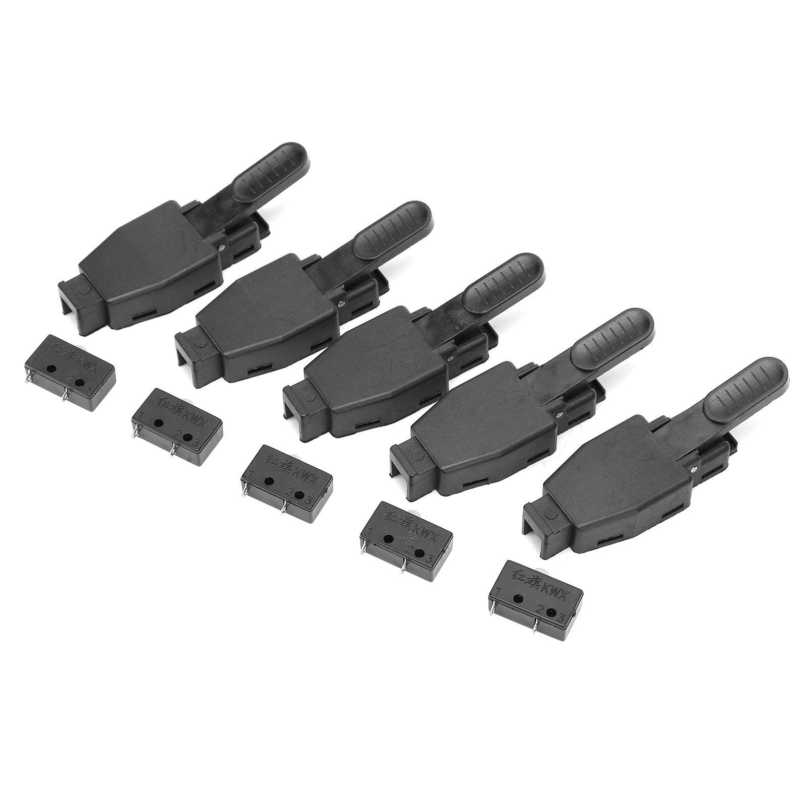 Set Mit 10 Schwarzen Wig-schweißbrenner-schaltern, Abs-zubehör Für Argon-schweißen Mit Kern