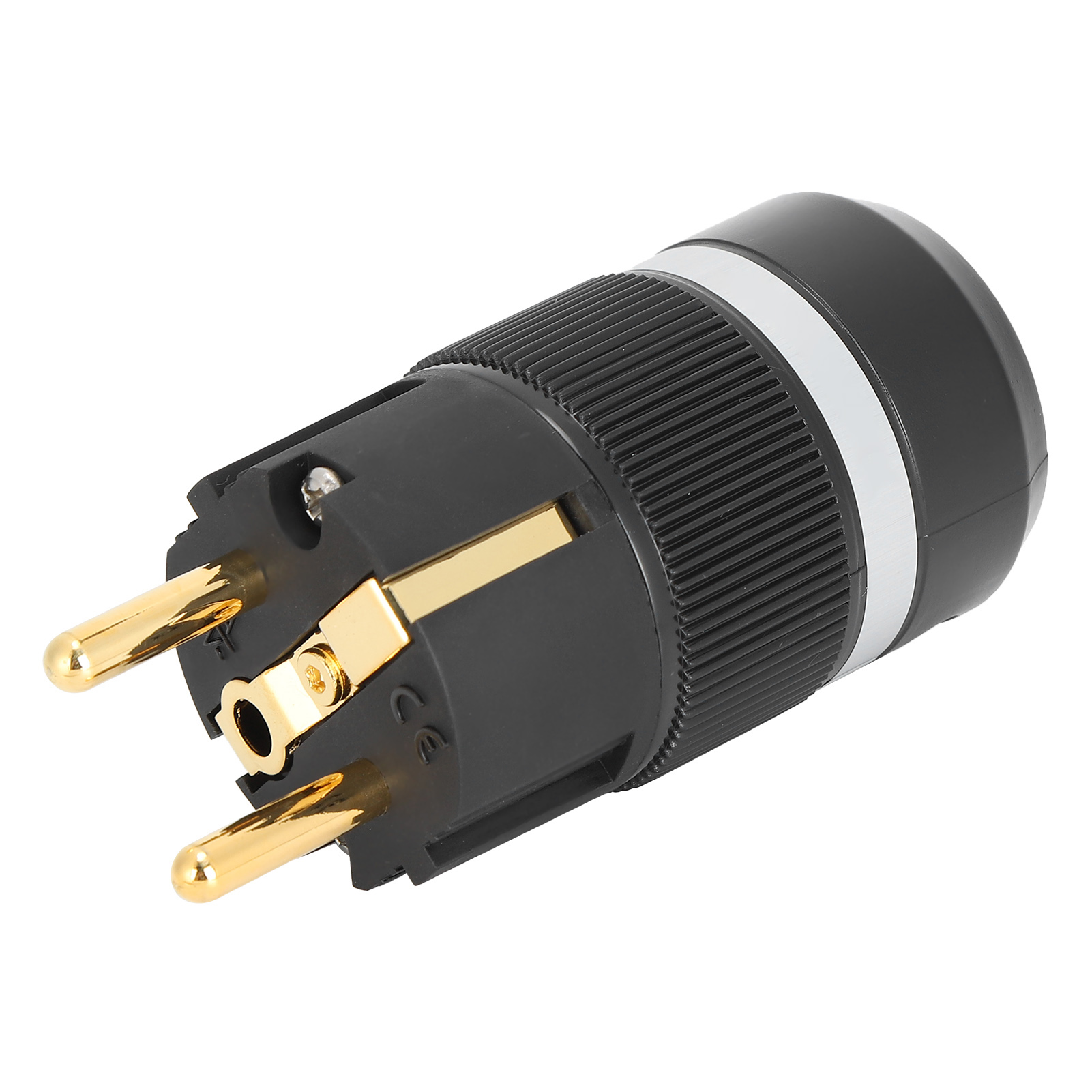 Monosaudio 24-karätig Vergoldeter Netzstecker Aus Reinem Kupfer Für 100-250v Audio-netzkabel (e100g (stecker))