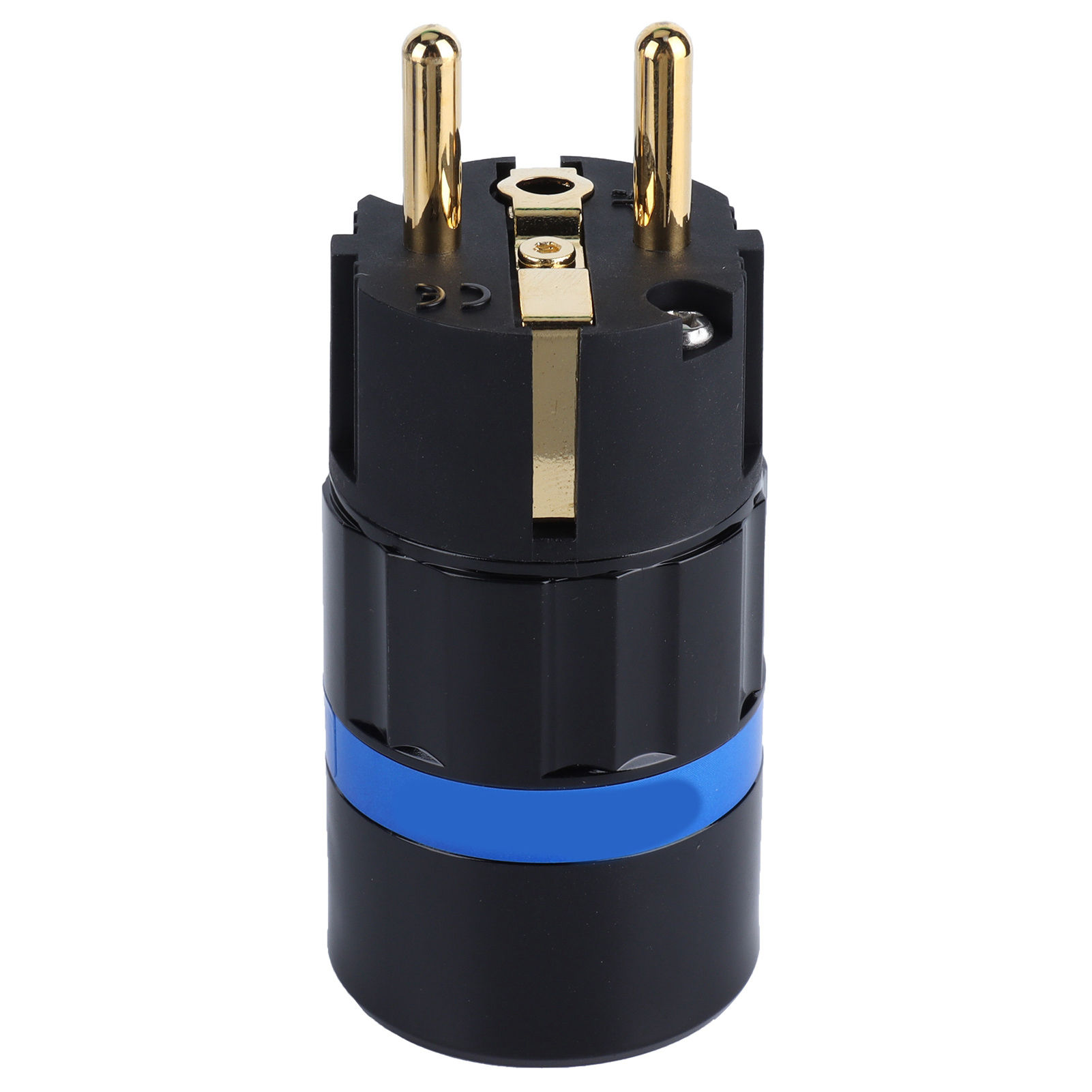 Monosaudio Netzstecker Aus Reinem Kupfer, Vergoldet, Für Audio-netzkabel, Eu-stecker 100-250v (e104g (männlicher Stecker))