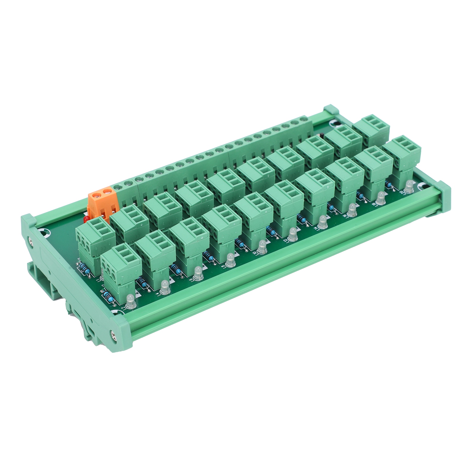 3-adriger, 20-kanaliger Klemmenblock Für Din-schienen-datenerfassungskarte, Npn/pnp-schaltersteuerung Kp-20l-gther-c