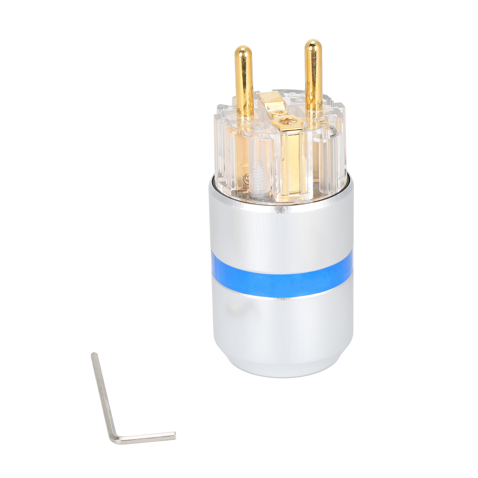 Monosaudio 24-karat Vergoldeter Audio-stromanschluss Aus Reinem Kupfer Für Netzstrom Und Hifi-audio, 100-250ve107g Stecker
