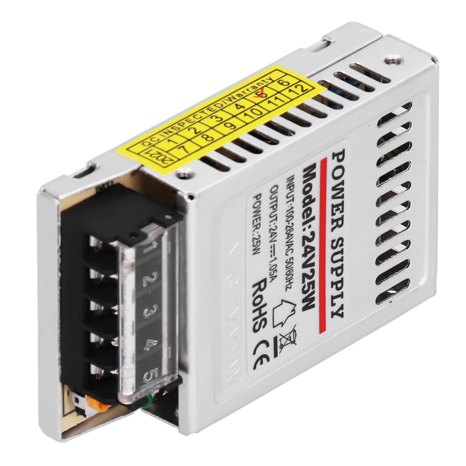 Yy-25-24 Schaltnetzteil, 25 W Dc, 24 V, 1,05 A, Kompaktbauweise, Für Überwachungsgeräte.