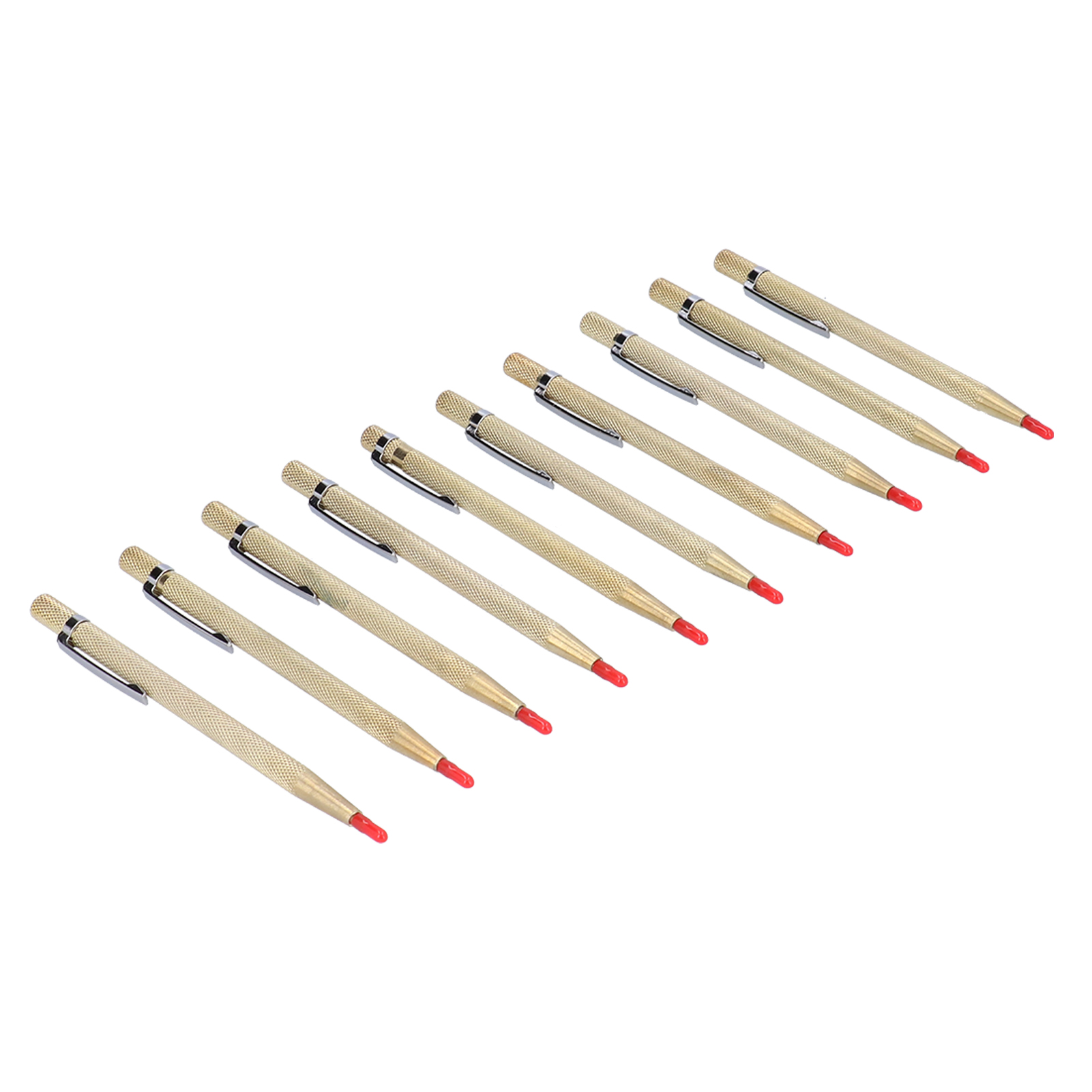 Set Mit 10 Aluminium-gravurstiften Mit Wolframkarbidspitze, Markierungswerkzeug Für Keramik, Glas Und Metall (gold).