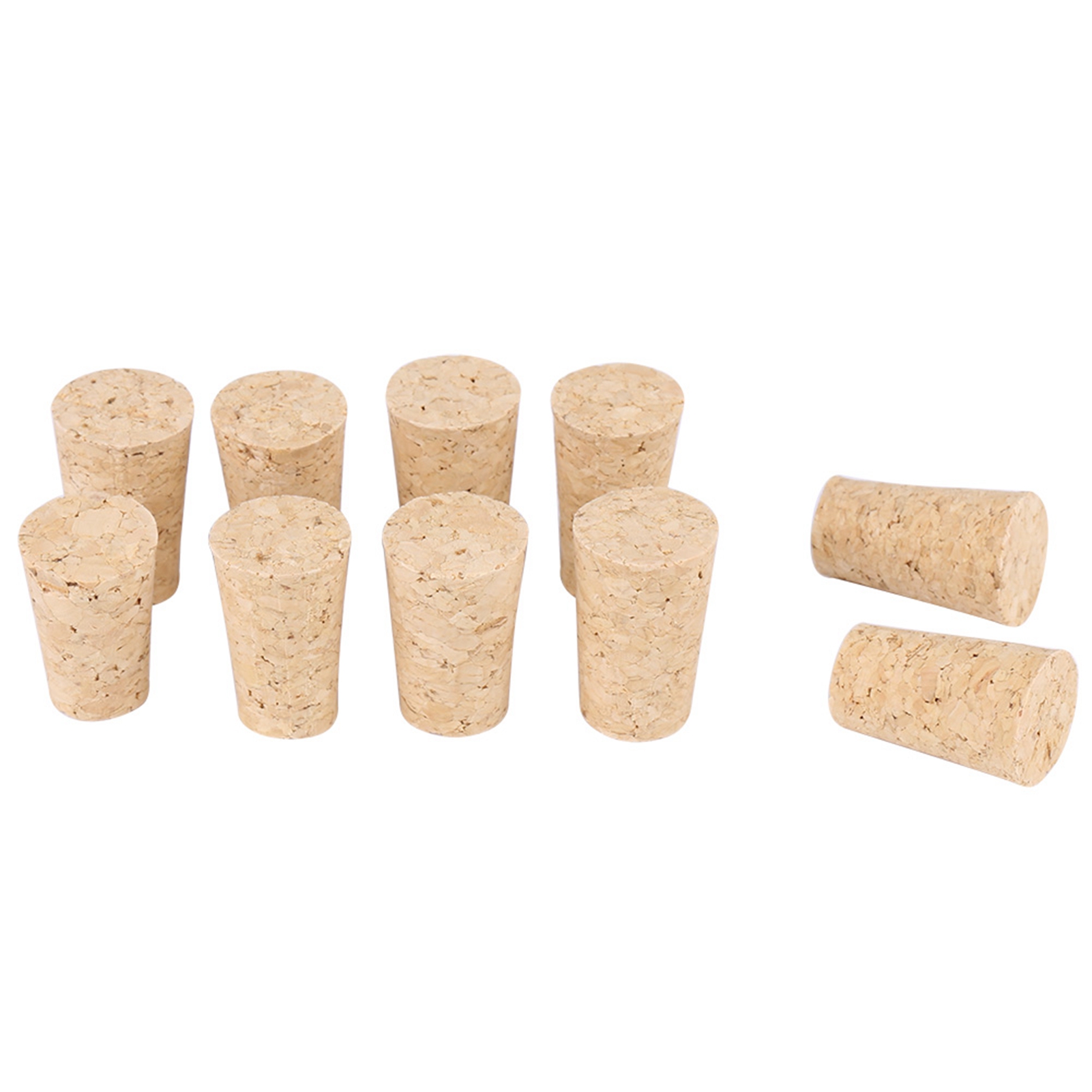 10 Konische Naturkorken Für Bierflaschen Aus Holz (201535mm)
