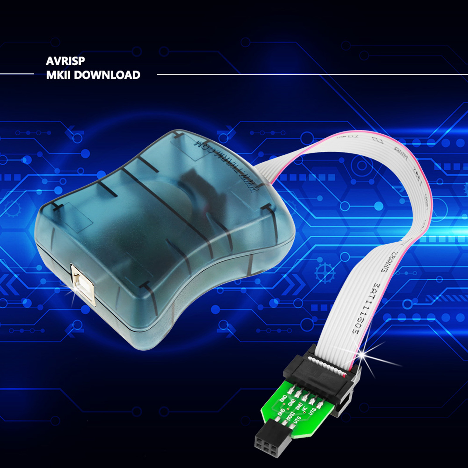 Avrisp Mkii Downloader-bundle, Kompatibel Mit Dem Originalprogrammiergerät Und Unterstützt Avr Studio