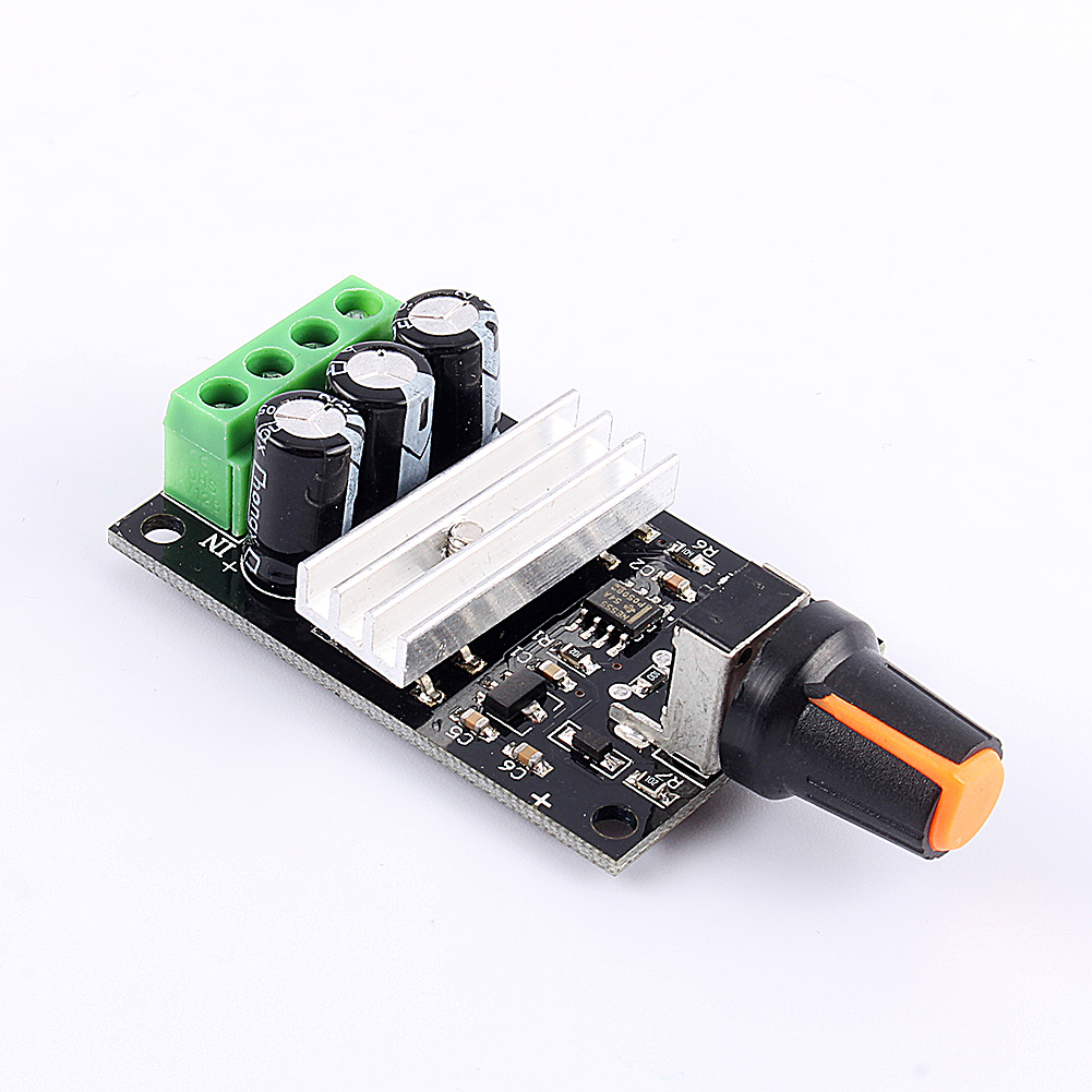 Drehzahlregler Für Dc6-28v 3a Motoren, Einstellbarer Pwm-regler Mit Schalter Und Taster