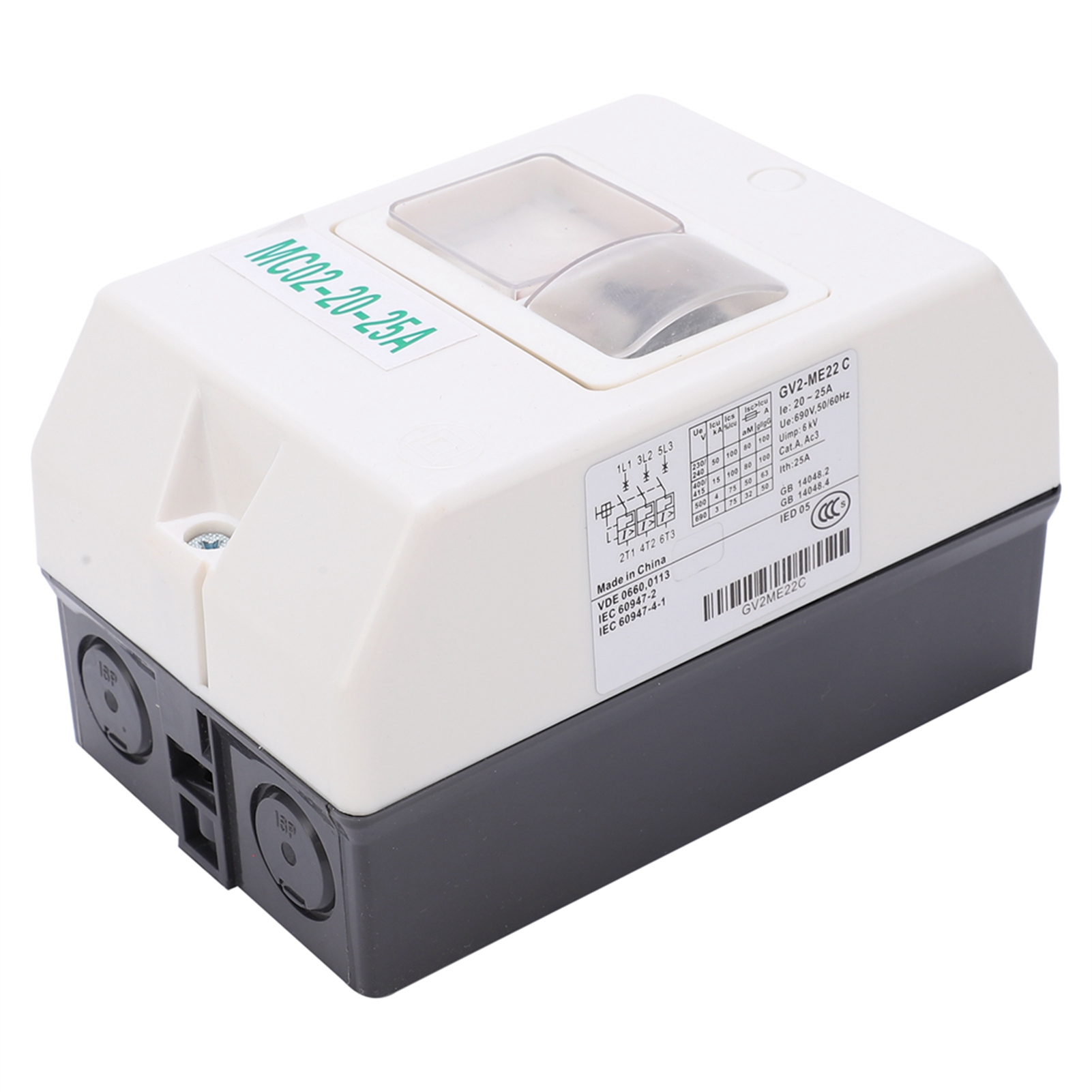 Motorschutzschalter, Wasserdichter Leitungsschutzschalter, Ersatz Für Mc02-20-25a 220v/380v