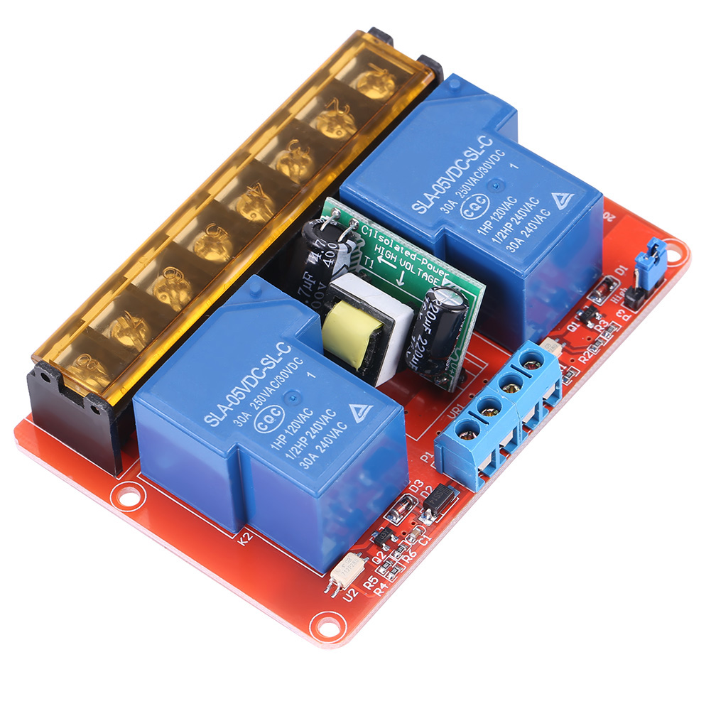 Hochleistungsfähiges 2-kanal-relaismodul 30 A Ac 100 V–250 V Mit Dc 5 V Hoch-/niedrig-auslöseschalter