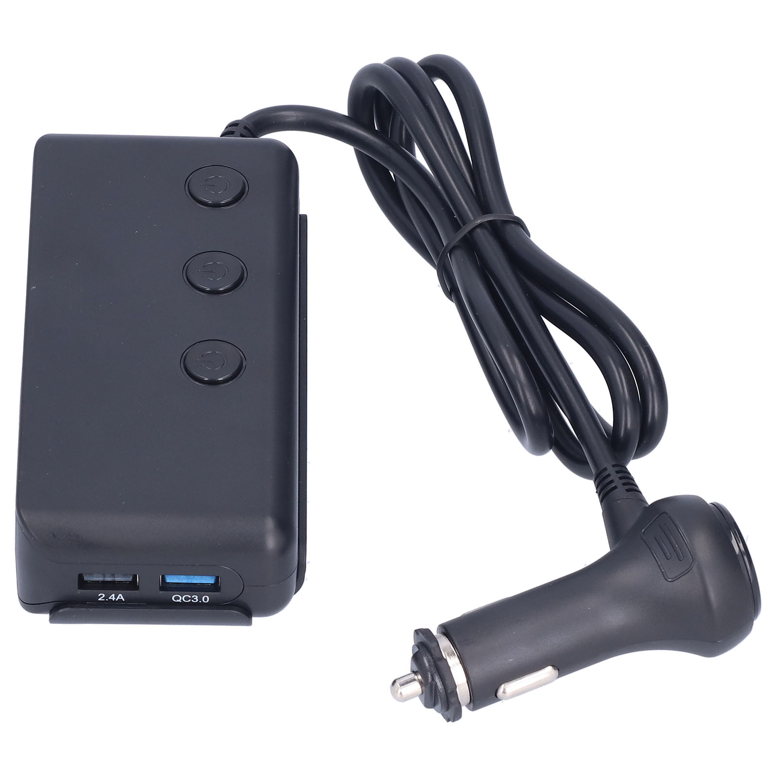 Zigarettenanzünderadapter Mit Led-voltmeter Und Hauptschalter Für Handy Und Tablet.