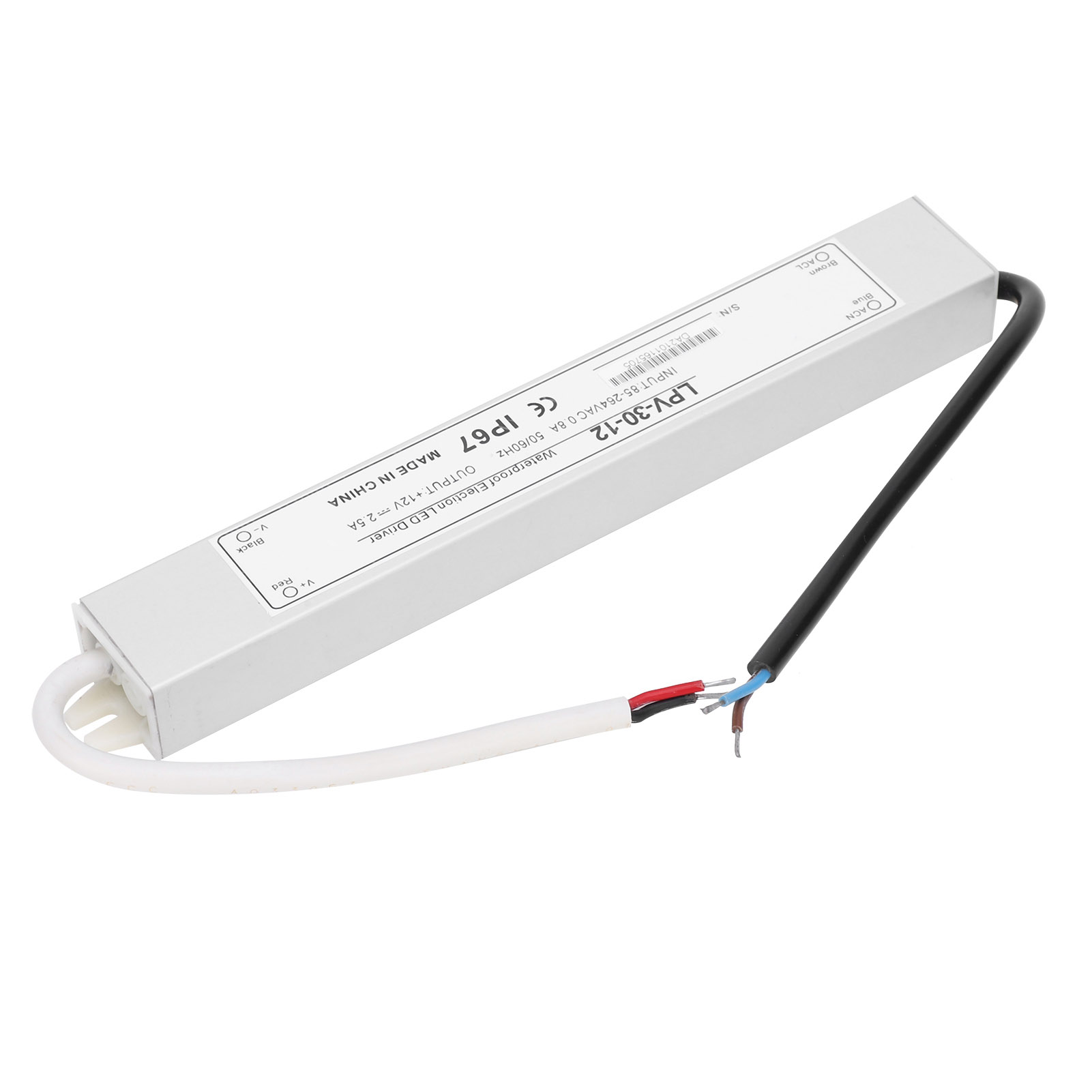 Ip67 Wasserdichtes Berm-schaltnetzteil, Ein Ausgang, Für Led-ansteuerung, 12 V Dc, 30 W