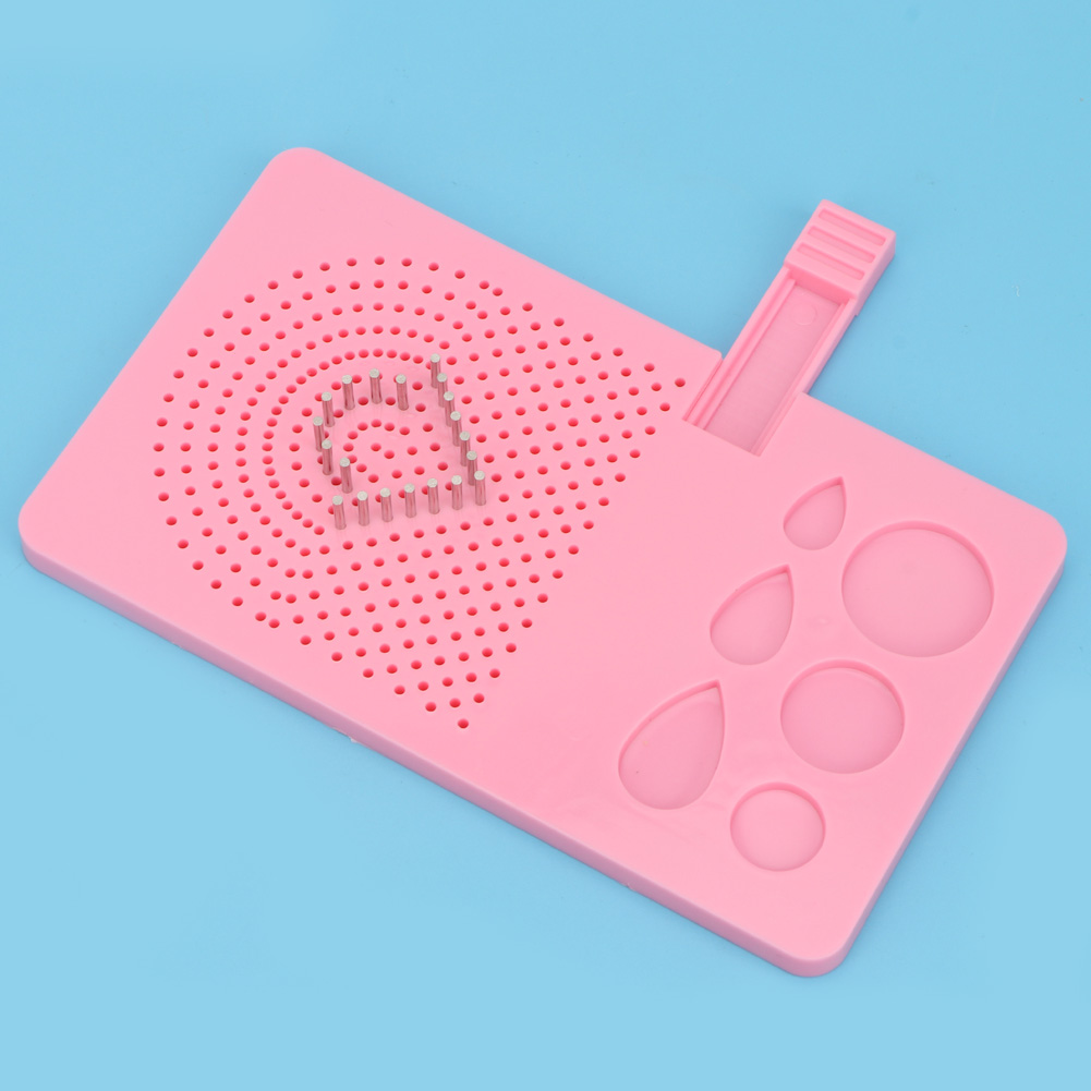 Wickelscheiben-set Aus Papier, 20 Nadeln, Platte, Diy-gitterwerkzeug (rosa)