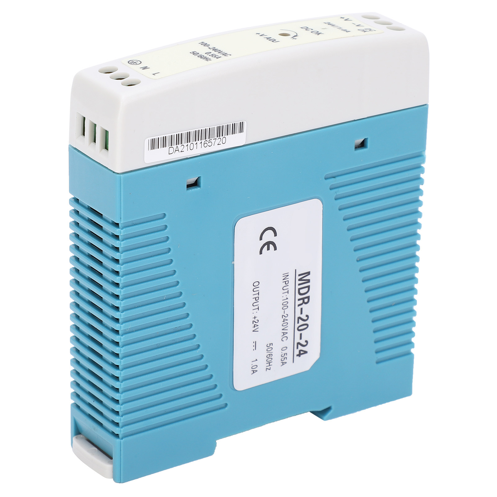 Din-schienen-schaltnetzteil Berm, 20 W/24 V/1 A Ausgang, Ultraflaches Gehäuse Mdr-20-24, 100–240 V Ac Eingang