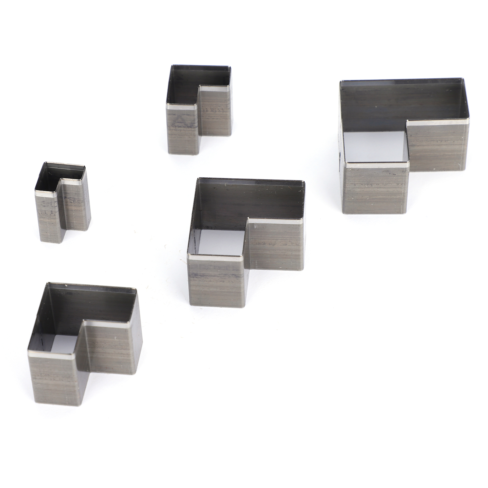 Set Mit 5 Lederstanzformen, Hohlstanzern, Stanzformen Für Taschen, Gürtel Und Geldbörsen.