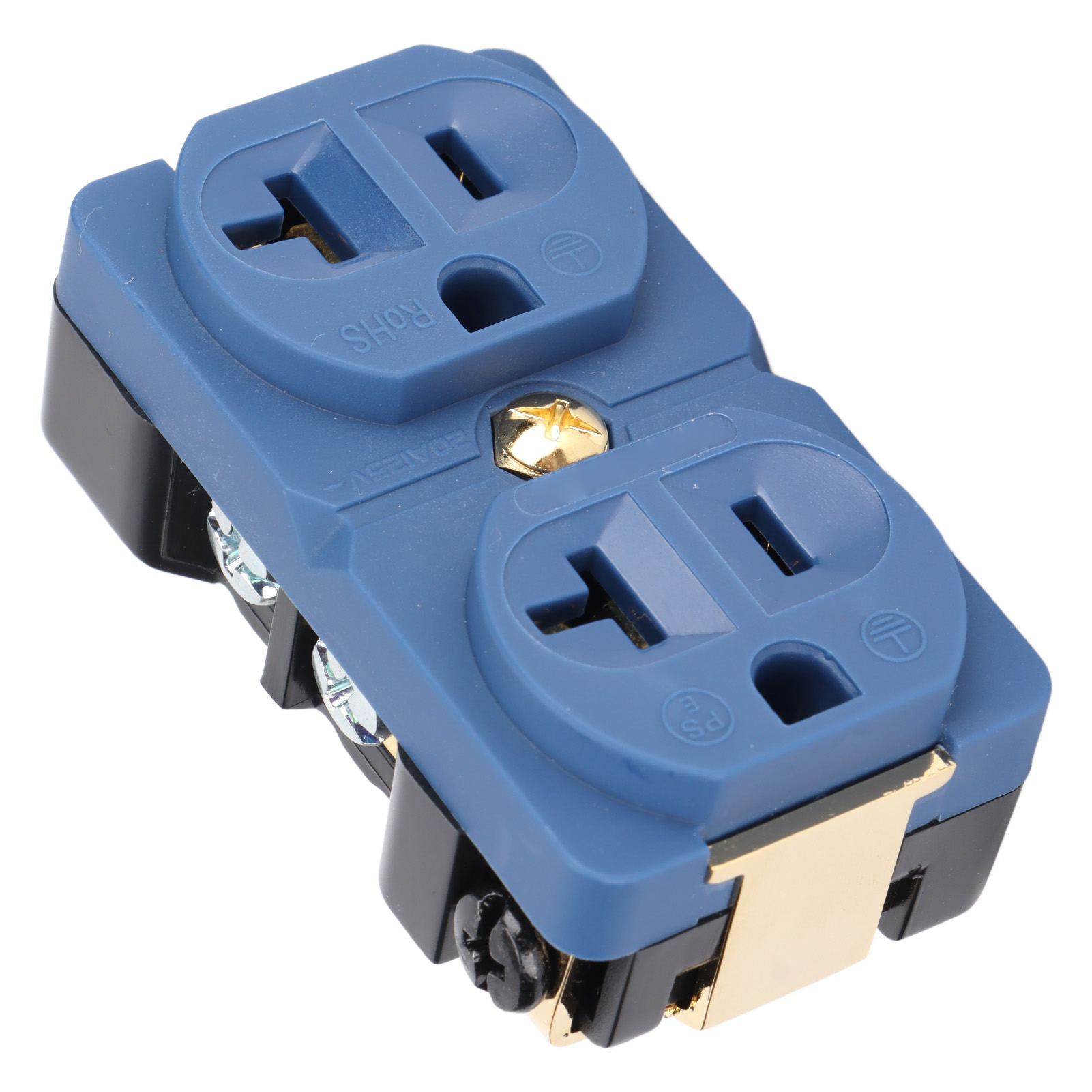 Dp-1g Dual-audio-buchse Aus Reinem Kupfer, 20 A, 125 V, 24-karätig Vergoldet