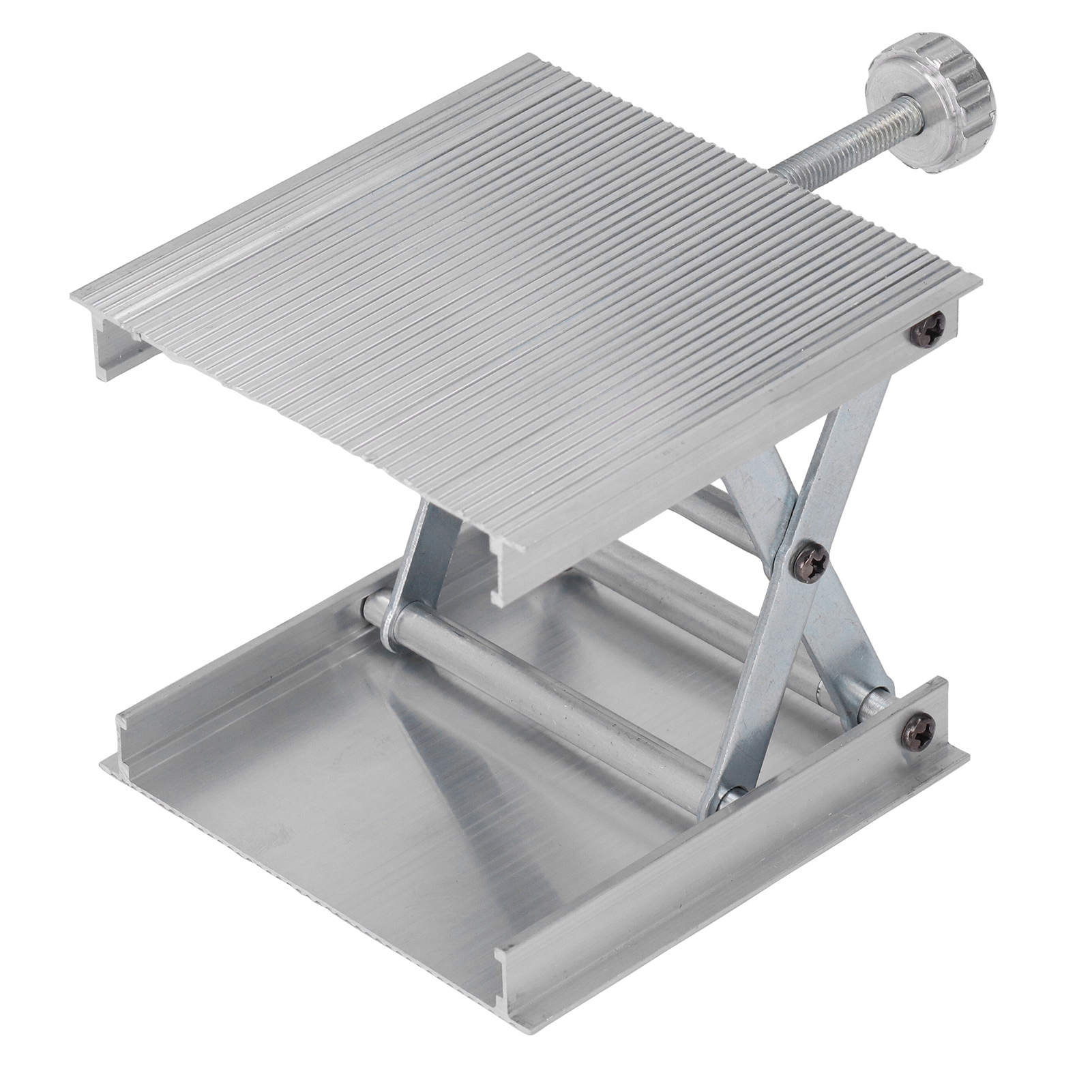 90 X 90 Mm Labor-hebebühne, Höhenverstellbar, Messwerkzeug, Silberne Manuelle Hebebühne