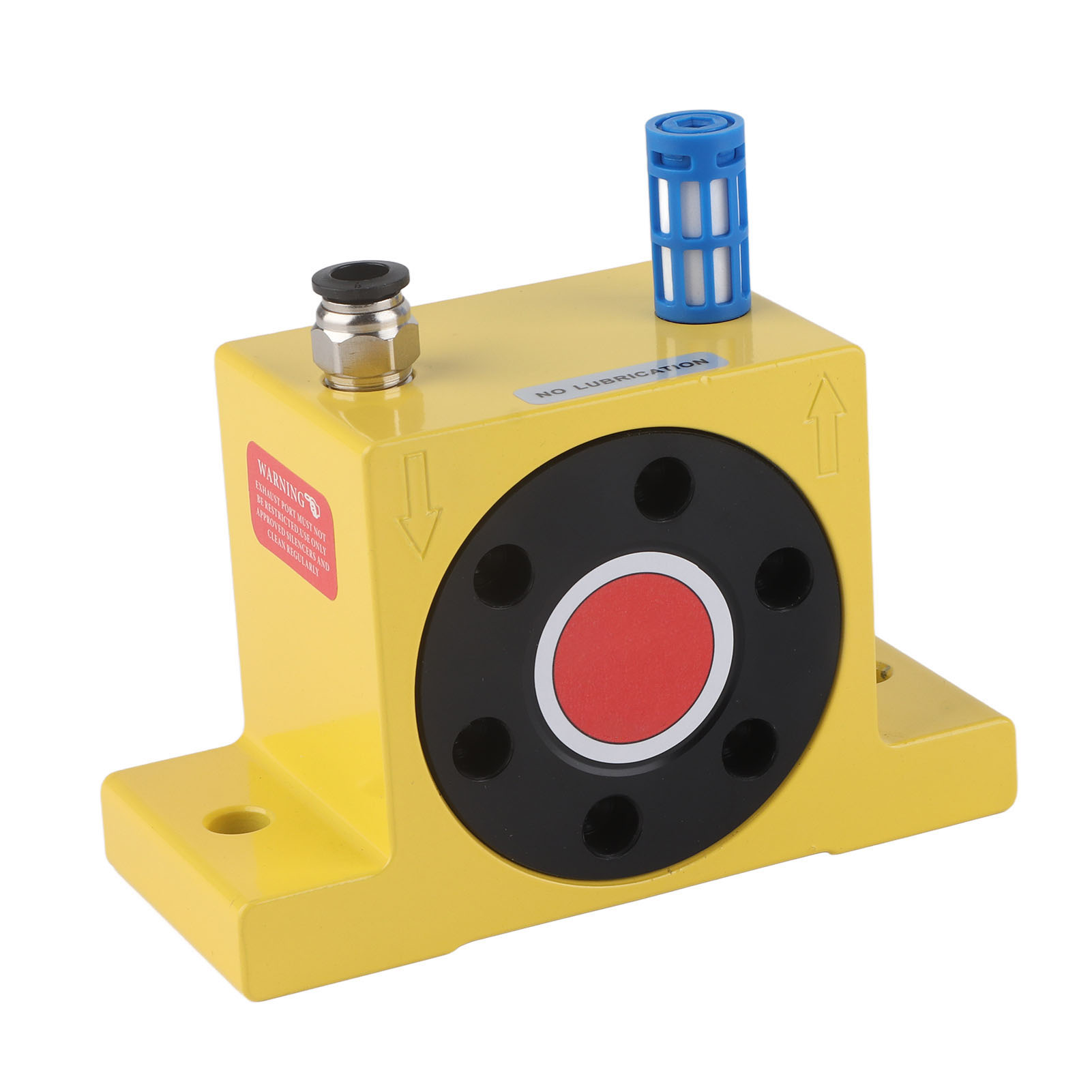 G1/4"-pneumatikvibrator Mit Hoher Vibrationskraft Und Geringem Geräuschpegel, Industrielle Luftturbine Mit Schalldämpfer Und Anschlussstück