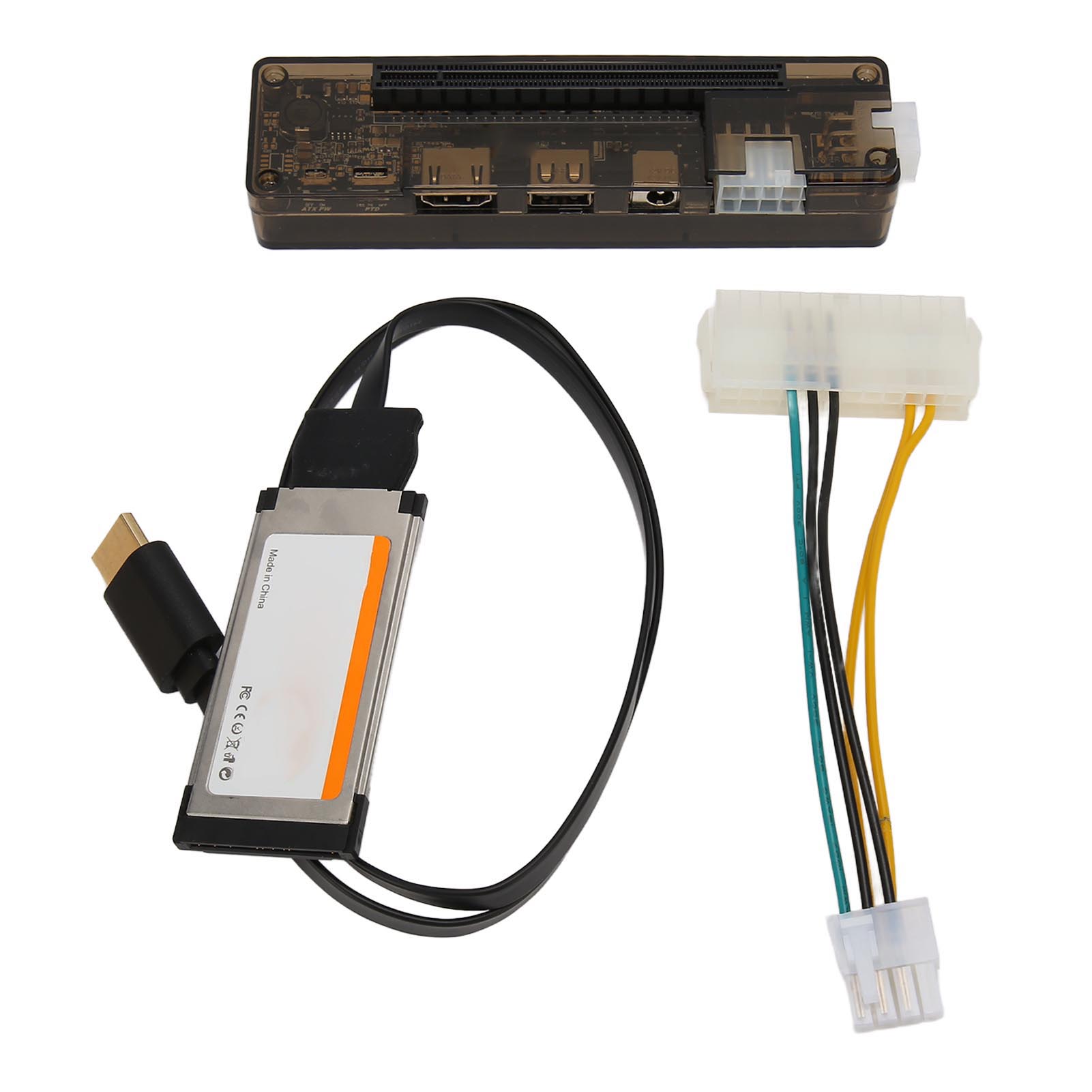 Dockingstation Für Unabhängige Externe Grafikkarte Für Laptops: 6-pin/8-pin-ausgang, Pcie X16, Usb-datenkabel, Expresscard Exp Gdc-schnittstelle.