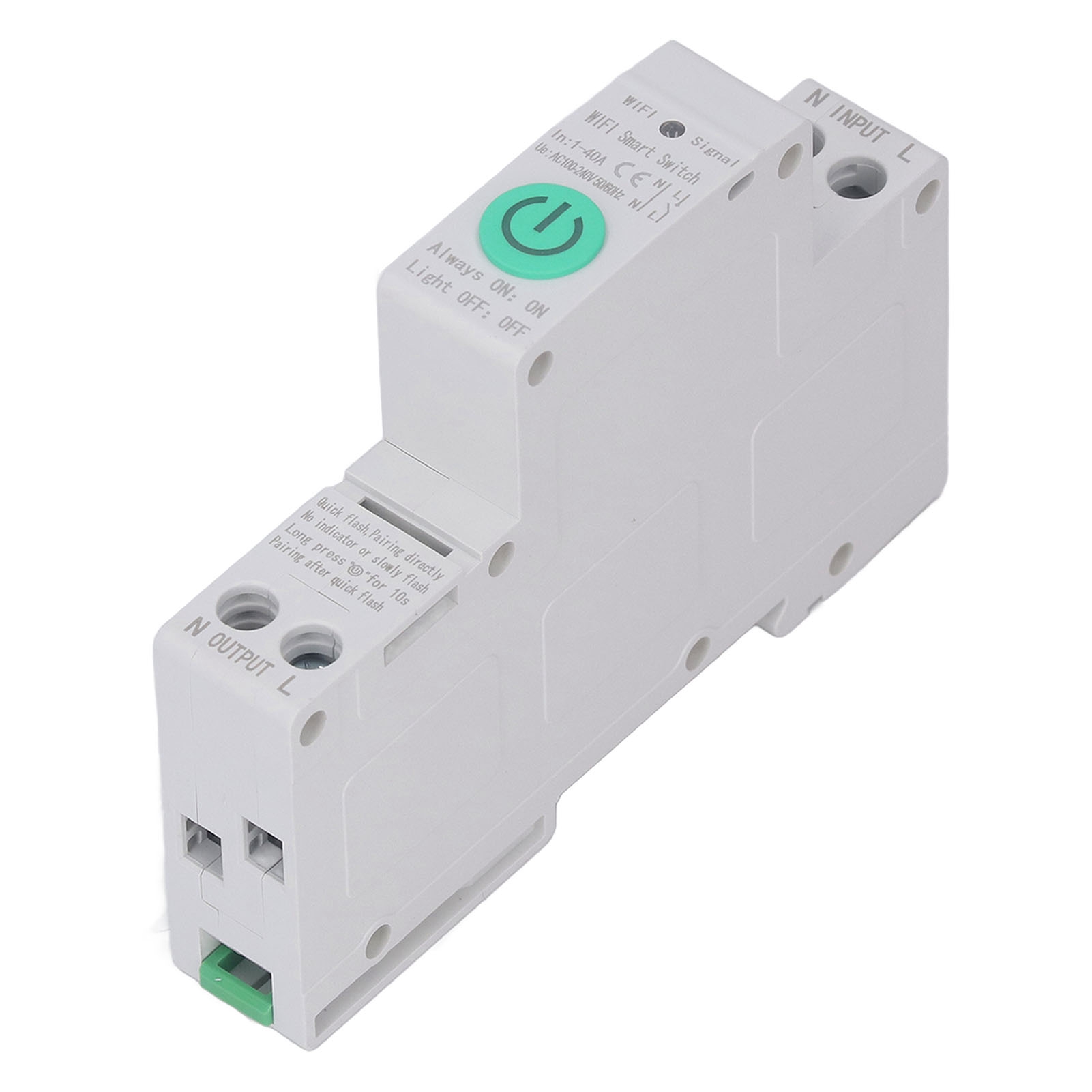 1p 40a Wlan-smart-leistungsschalter Für Tuya-app, Fernbedienung, Leckageerkennung, Ac100-240v-luftschalter