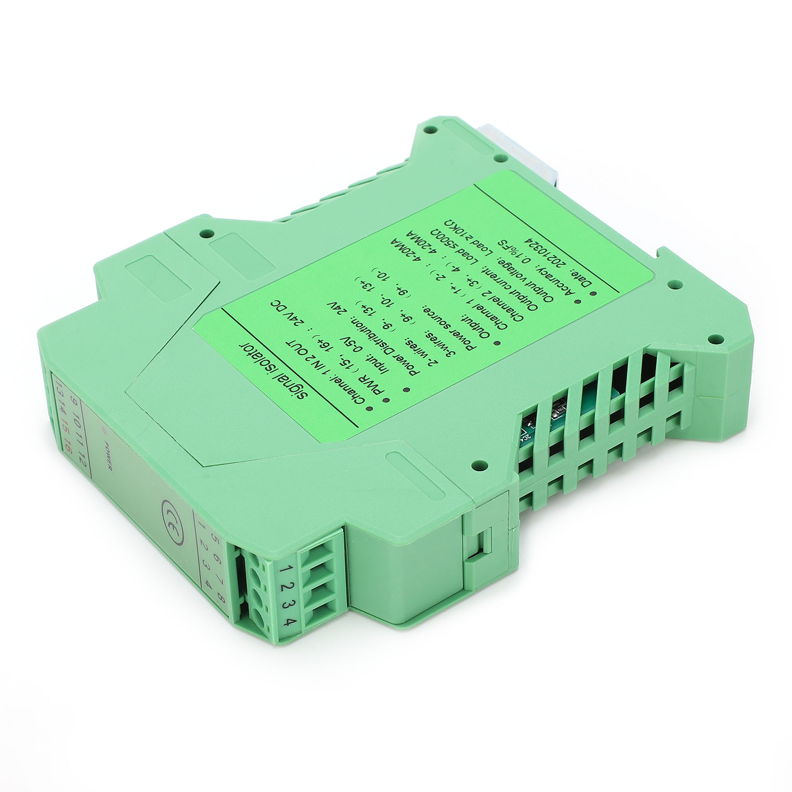 Dc-signalisolator, Stromwandler, Schaltungsschutz, 1 Eingang, 2 Ausgänge, 0-5 V Bei 4-20 Ma