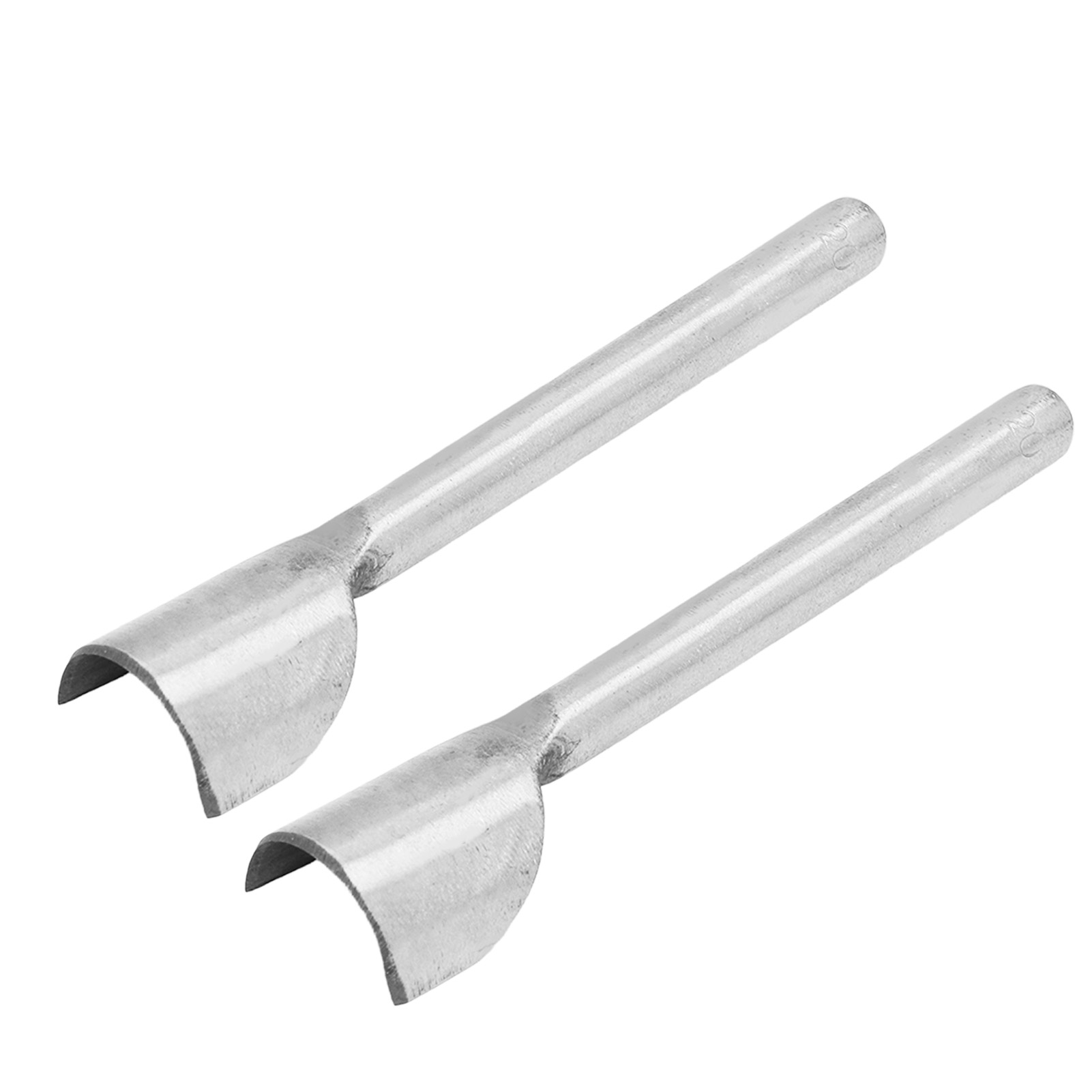 Set Aus 2 Halbrunden Lederschneidwerkzeugen Aus Stahl, Locher Für Gürtel Und Riemen (20 Mm).
