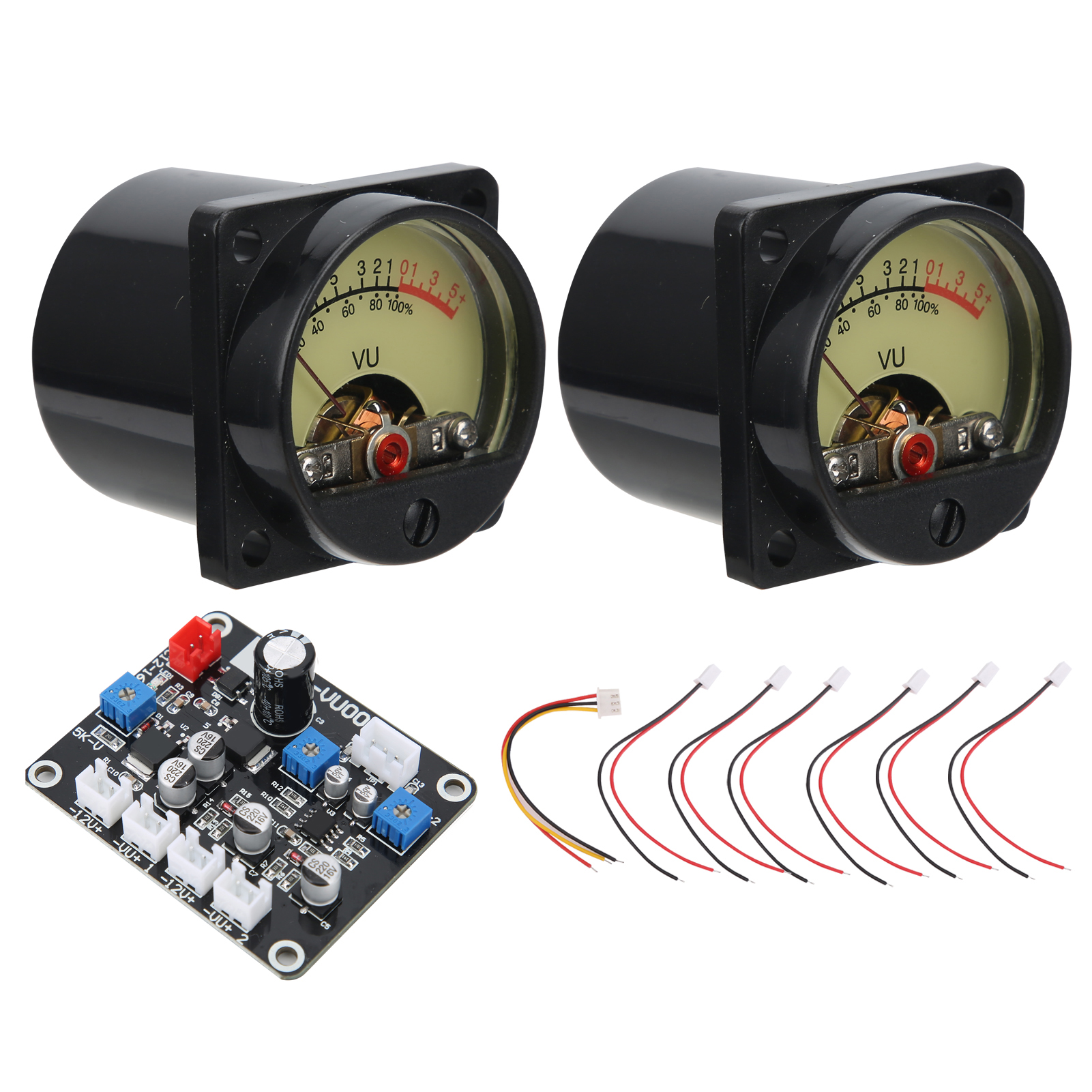 Ts-db35-q 2er-pack Vu-meter Mit Treiberplatine, Db-schallpegelmesser Für Zuhause Und Auto