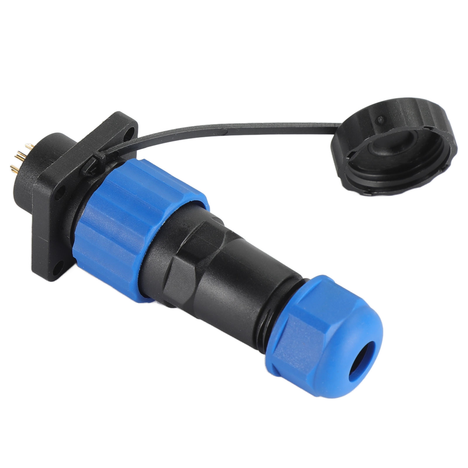 Ip68 Wasserdichter Quadratischer Stromanschluss Für Die Luftfahrt, Sp166-poliger Industrieklemmenadapter (250 V 5 A)