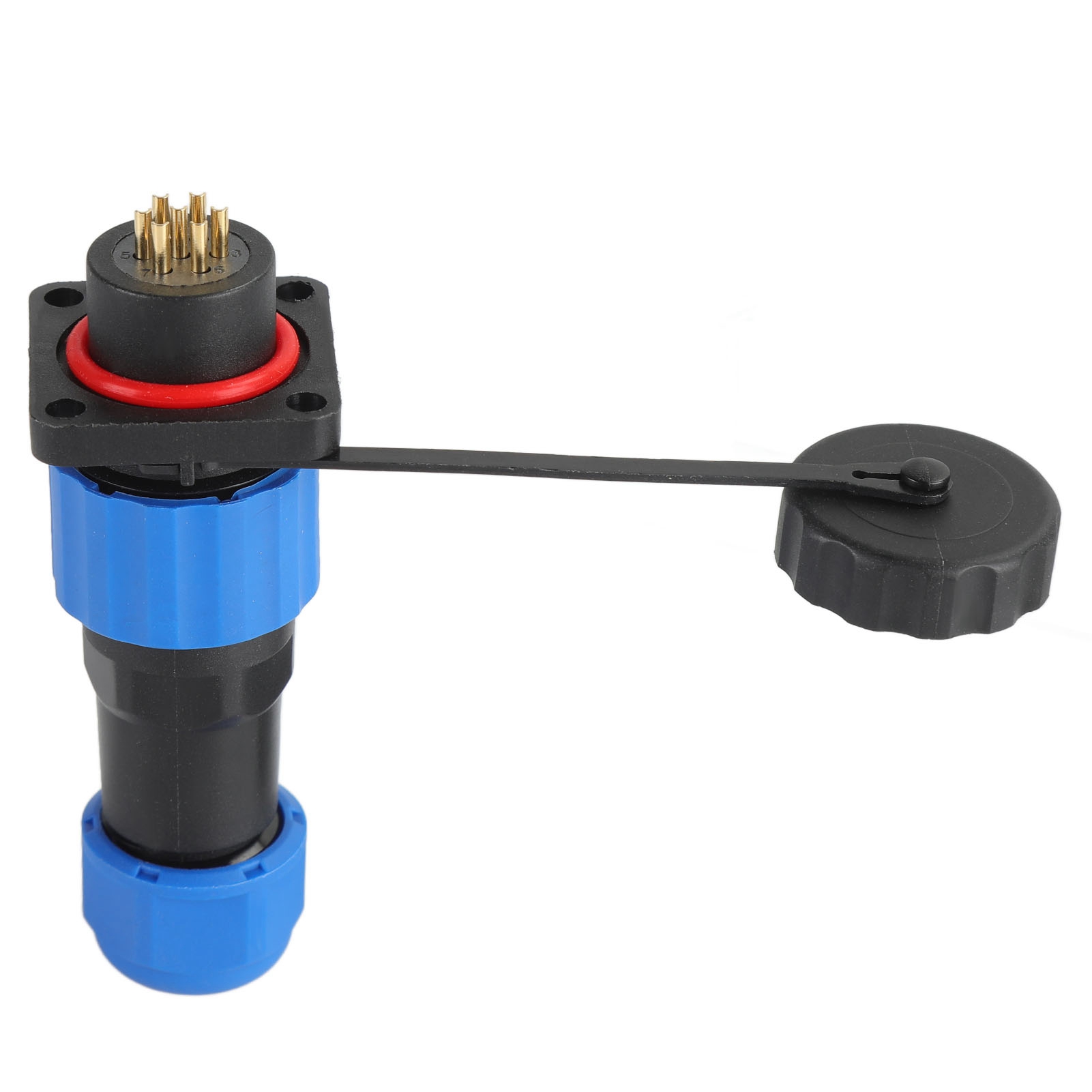 Ip68 Wasserdichter Quadratischer Stromanschluss Für Die Luftfahrt, Sp167-poliger Industrie-terminaladapter (250 V 5 A)