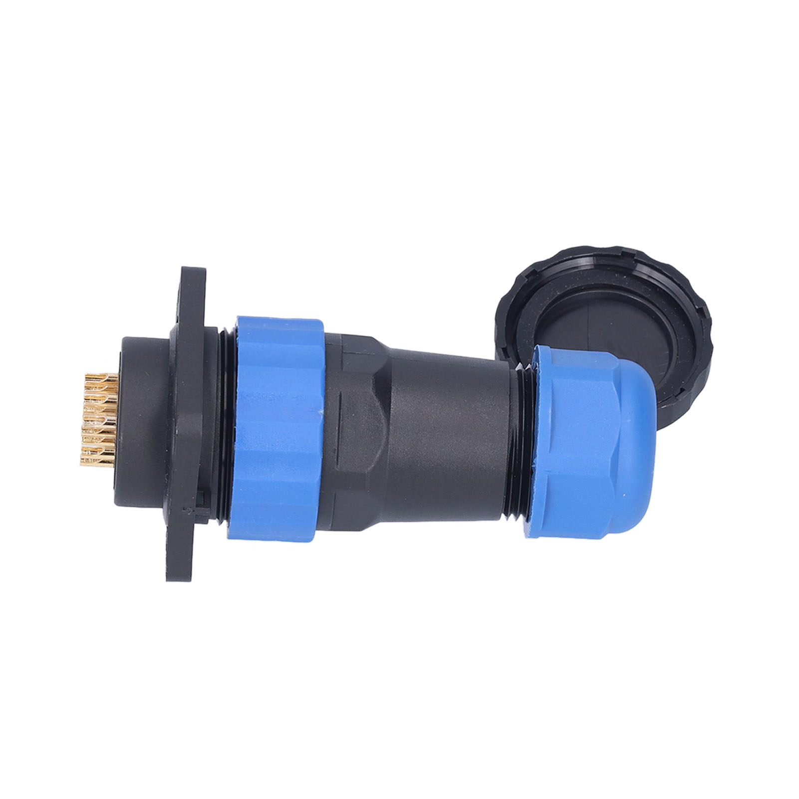Wasserdichter Ip68-stromanschluss, Stecker/buchse, Quadratisch, 4 Löcher, Luftfahrtstecker, 380 V, 10 A, Sp2810-pins