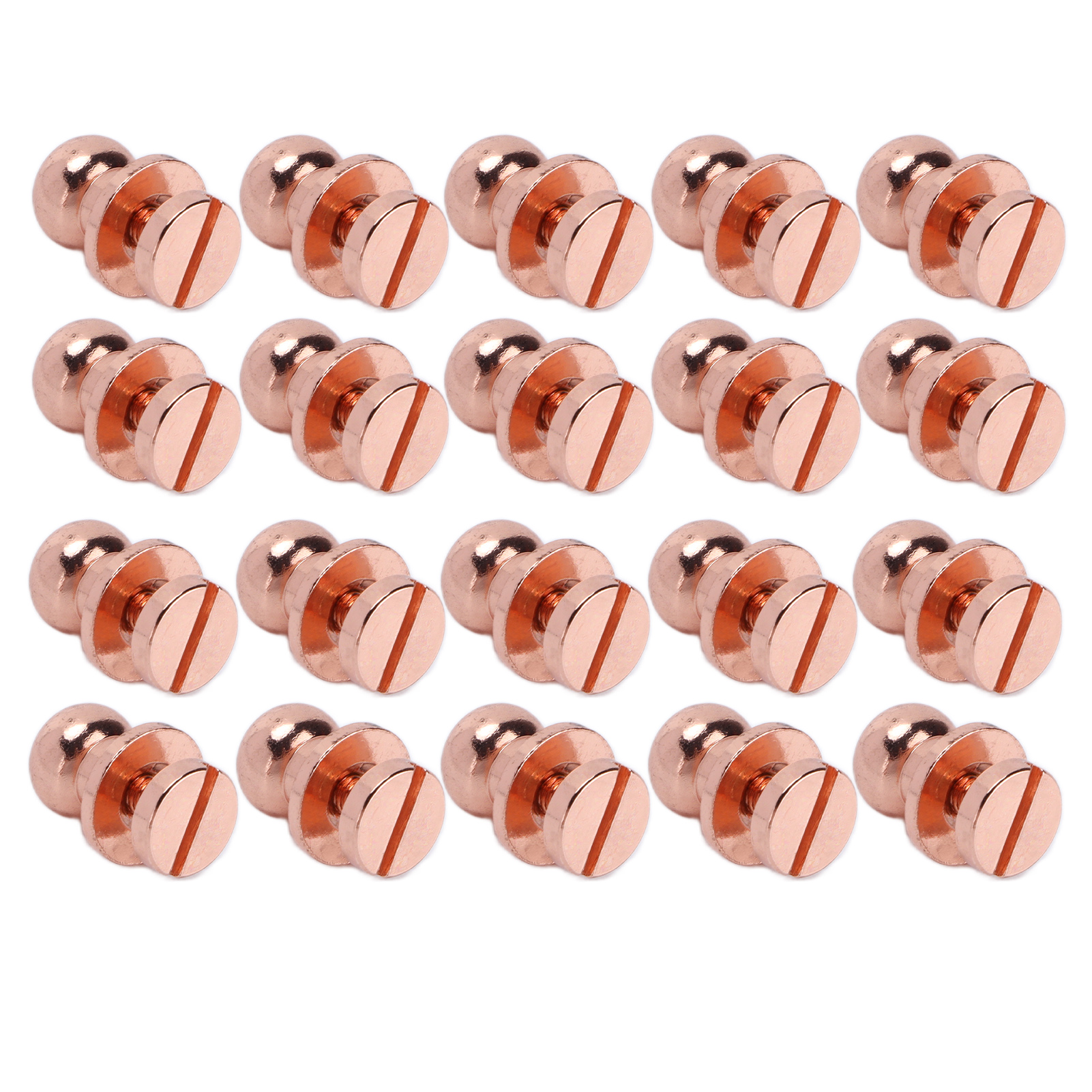 Set Aus 20 Roségoldenen, Oxidationsbeständigen Messingnieten, Beschläge Für Gepäck, Handtaschen Und Schuhe (lst10x8mm).