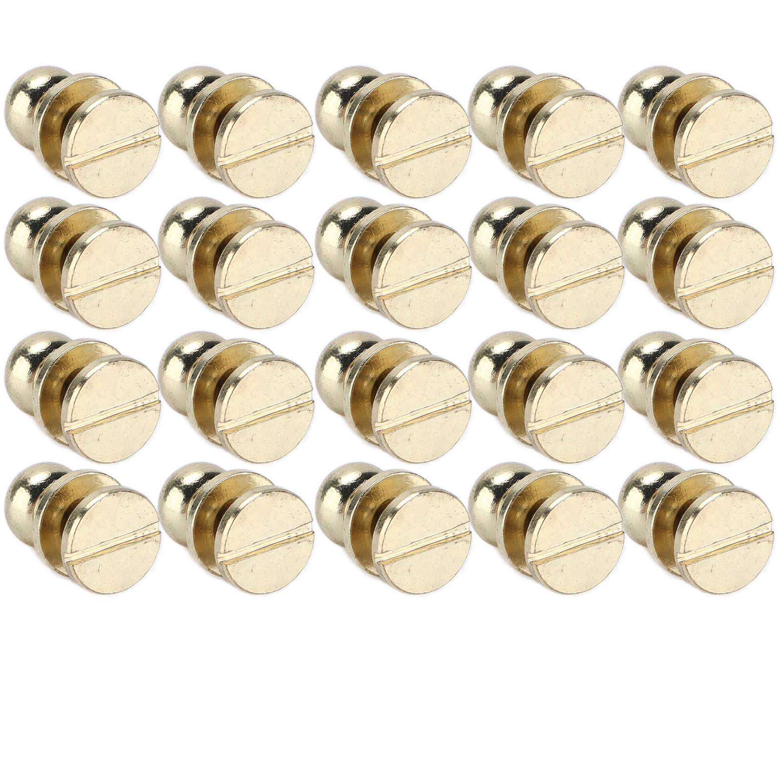 Packung Mit 20 Abriebfesten Messingnieten, Imitation Von Gold, Gepäckbeschläge, Für Bastelbegeisterte (10 X 8 Mm).