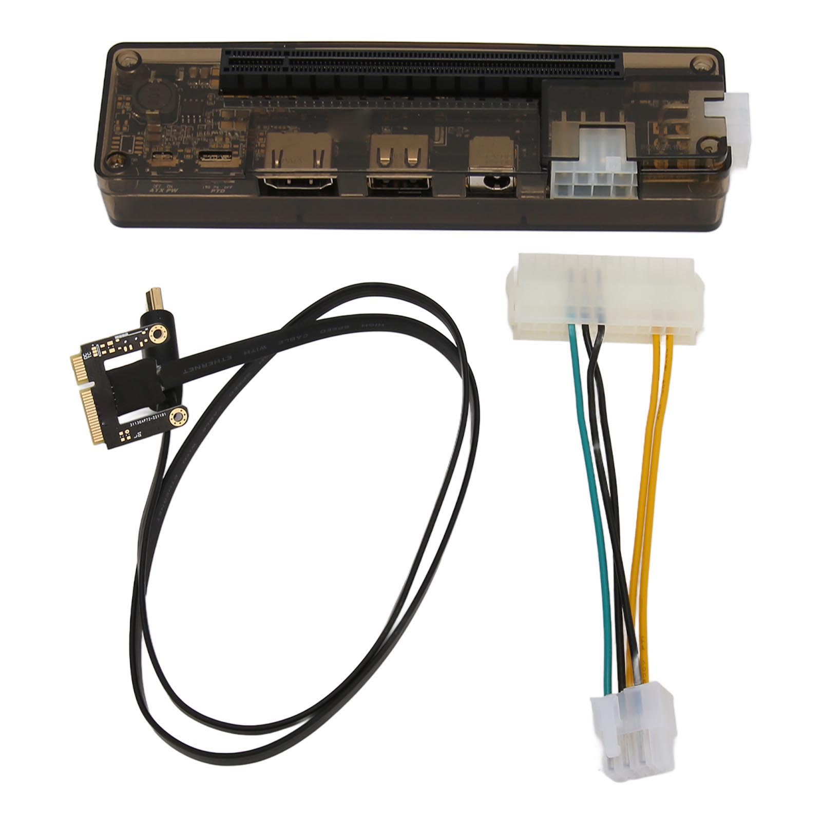 Externe Grafikkarten-dockingstation Mit Mini-pcie-schnittstelle Für Laptops. Eigenständige Externe Mini-pcie-grafikkarten-dockingstation.