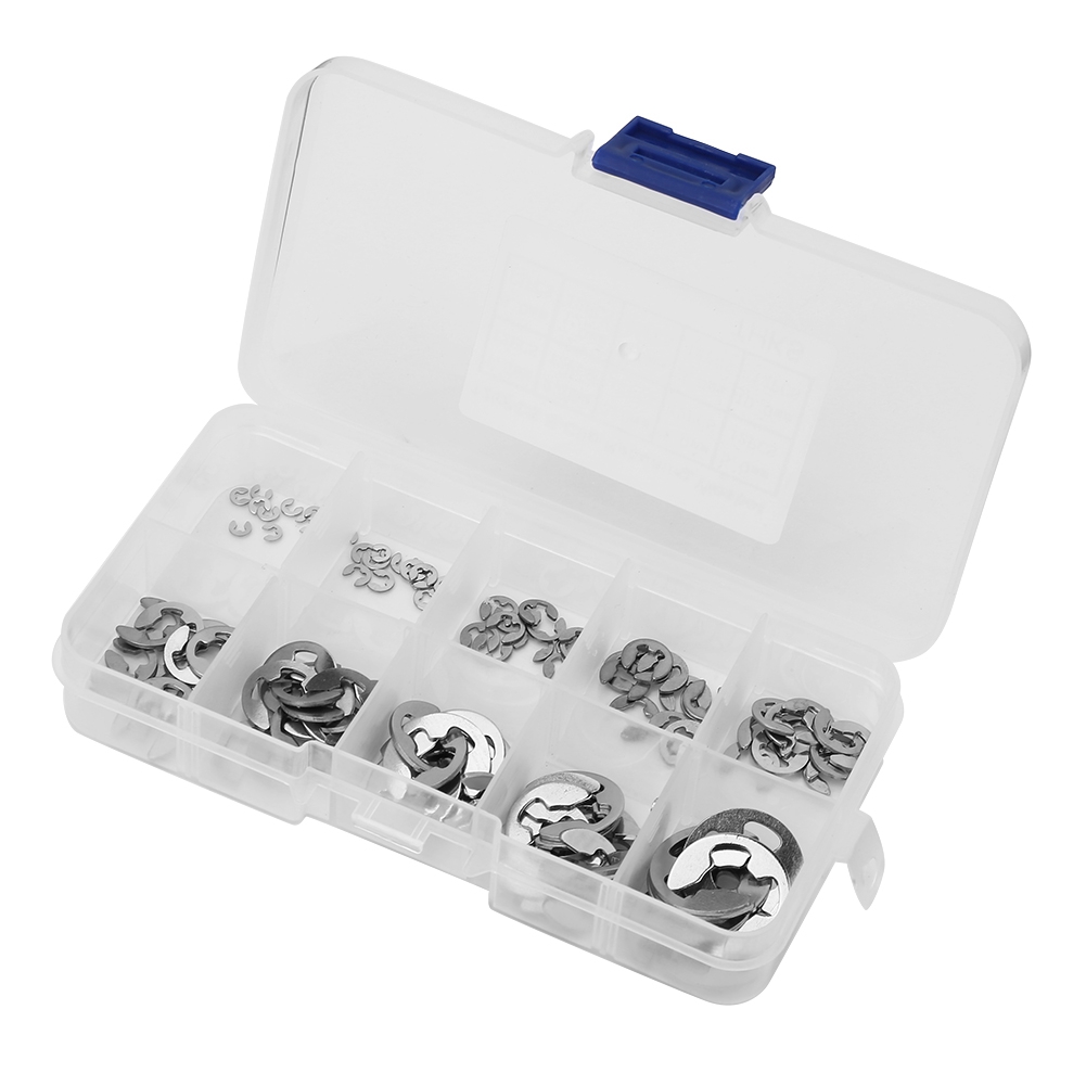 Satz Mit 120 Sicherungsringen Aus Edelstahl 304, Halteklammern, Durchmesser 1,5 Mm Und 10 Mm.