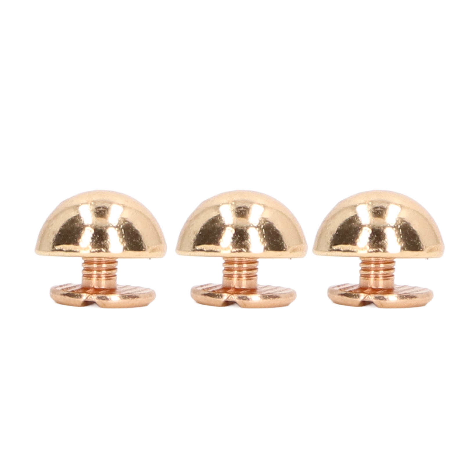 Pilznieten 10 Mm, 100er-set, Runder Kopf, Halbkreis, Galvanisierte Ausführung, Aus Goldlegierung, Für Taschen Und Schuhe.